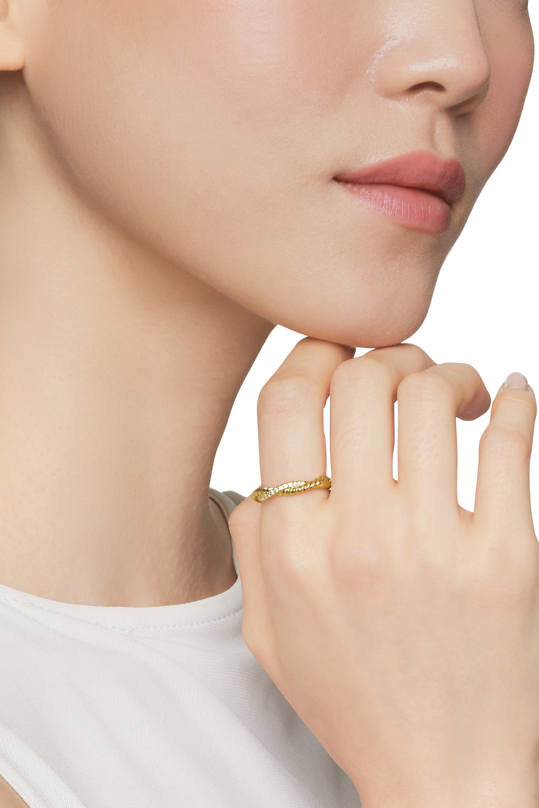 Petite Infinity Twisted Ring