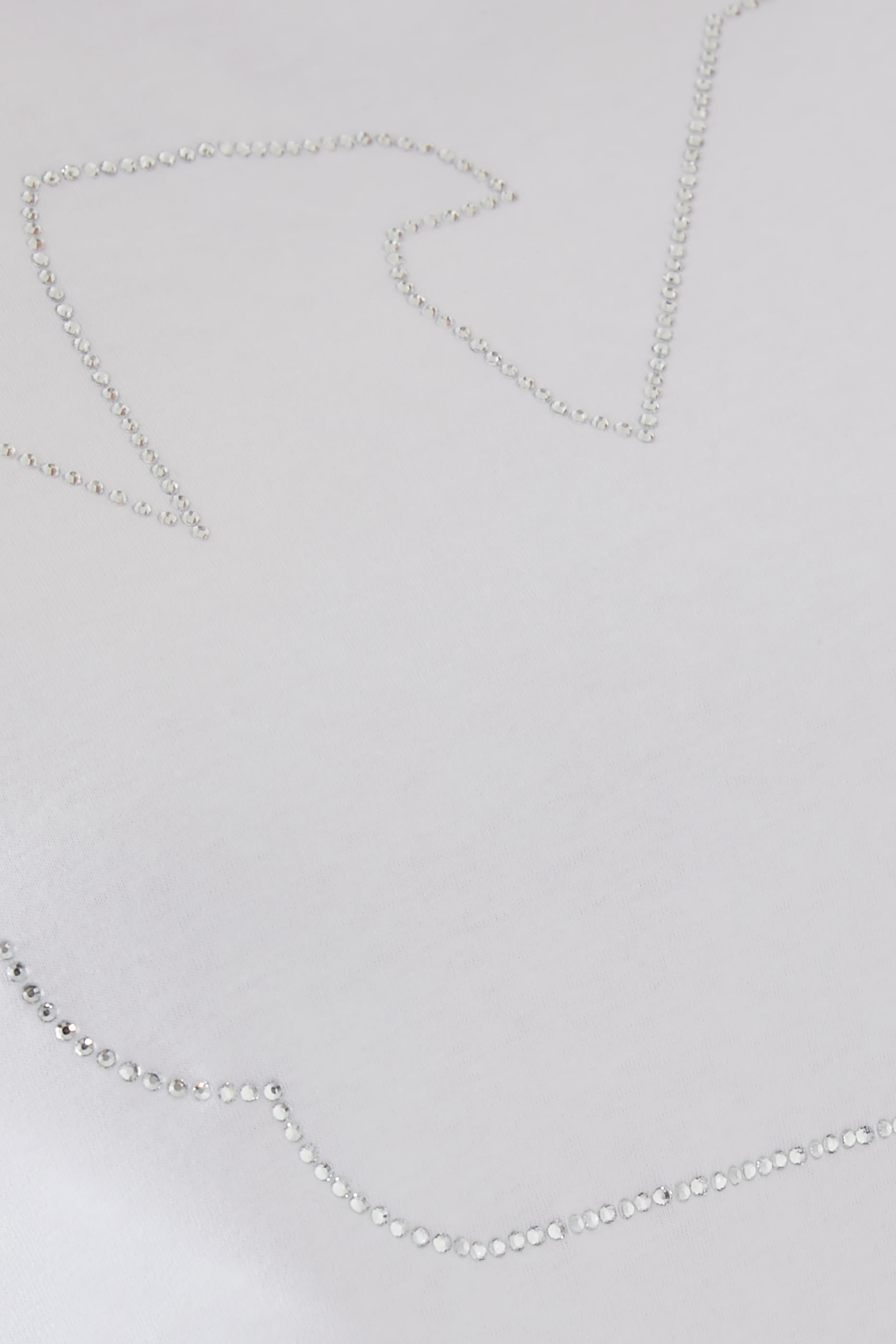 Rhinestone Eagle Logo Crop T-Shirt