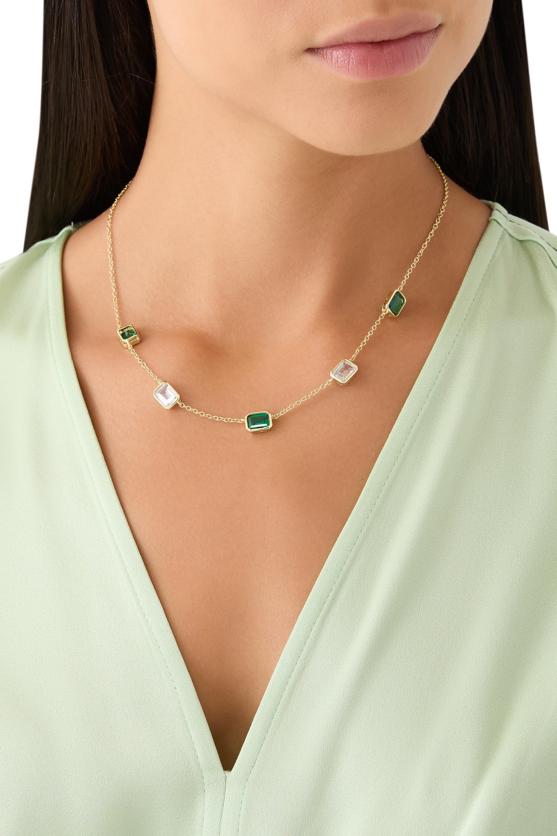 Emerald Chain Necklace