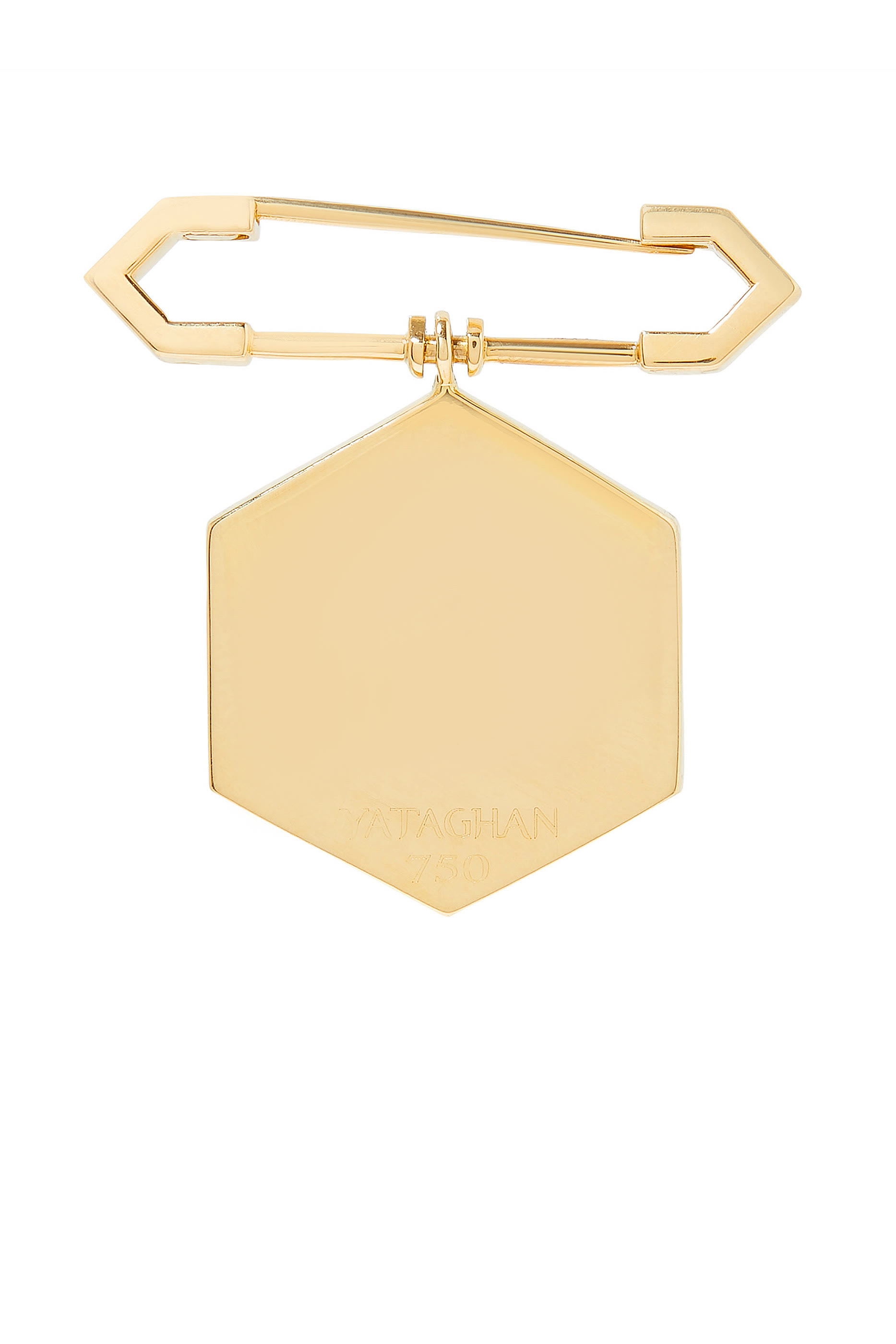 Ayat Al Kursi Pin, 18k Gold & Diamond