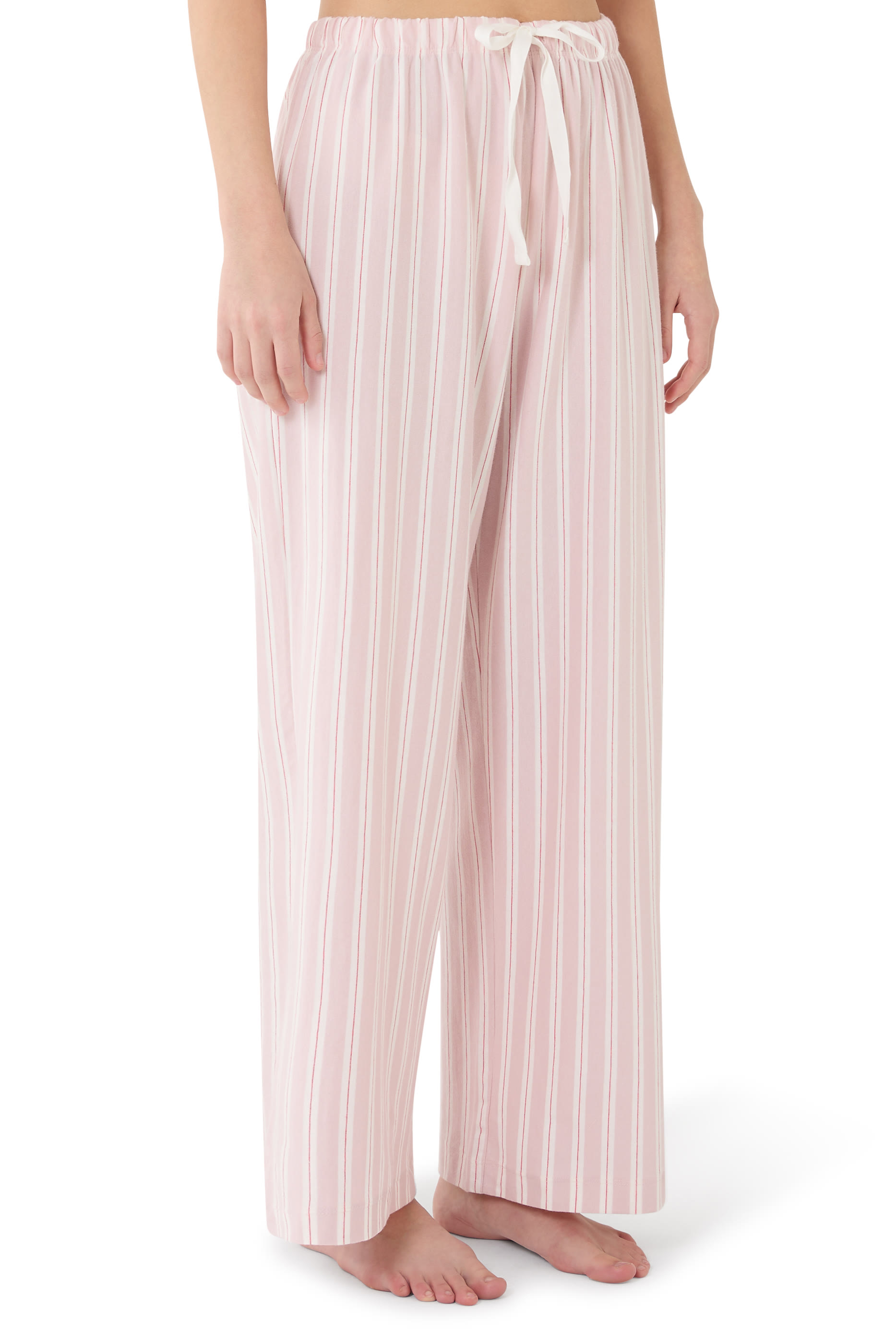 Brushed Jersey Stripe Relaxed Pajama Set
