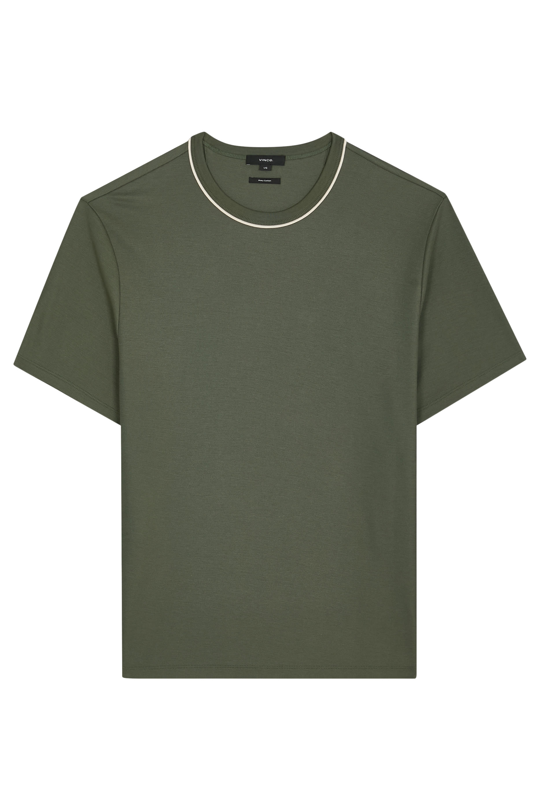 Tipped Pima Cotton Piqu&eacute; T-Shirt