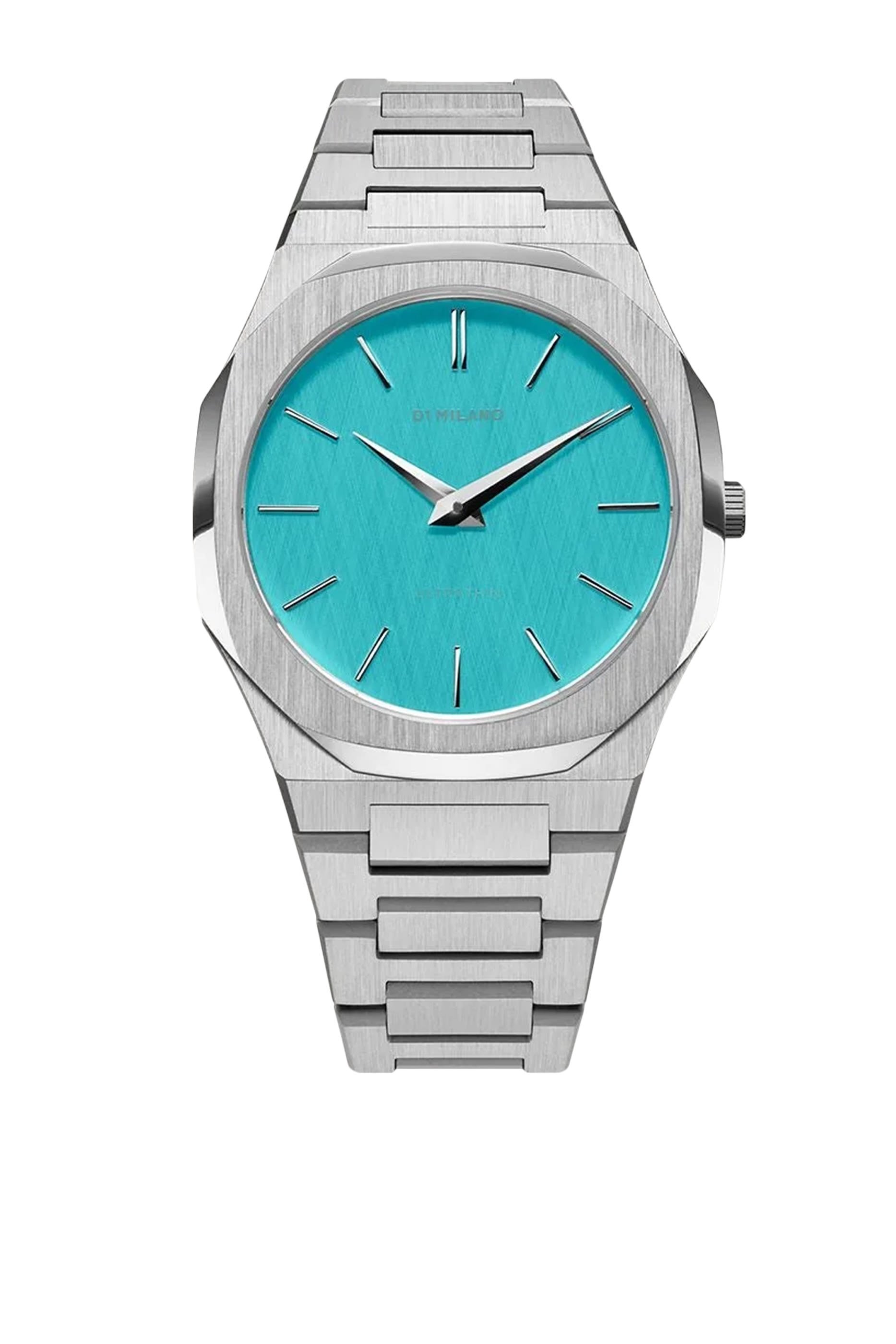 Ultra Thin Light Blue Watch 