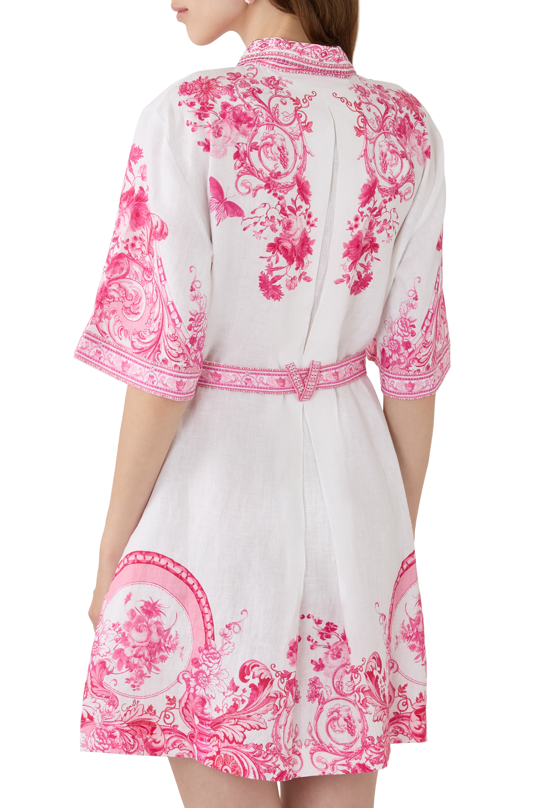 Livin La Vida Rosa Short Shirt Dress