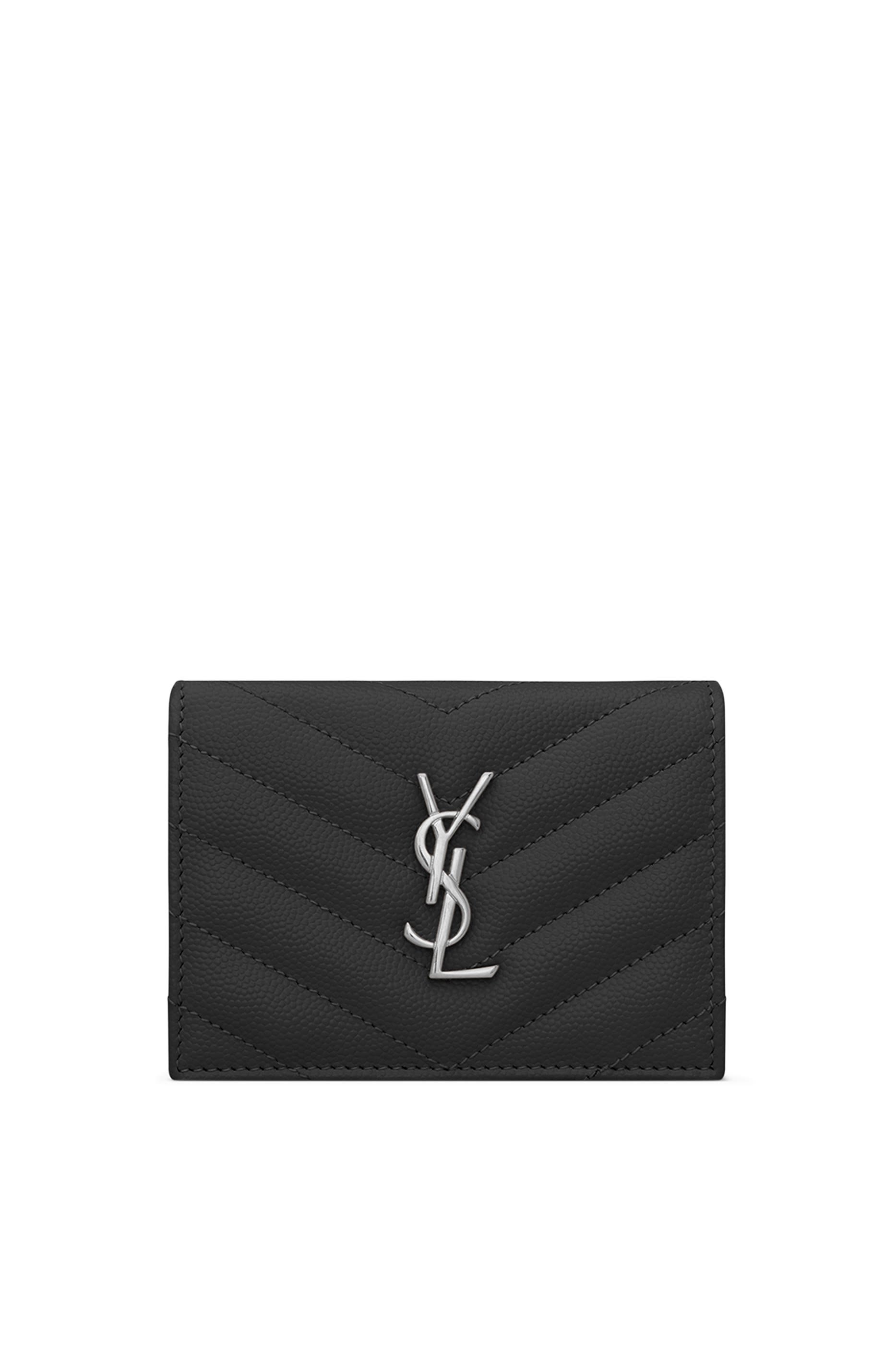  Cassandre Matelass&eacute; Flap Card Case in Grain De Poudre Leather