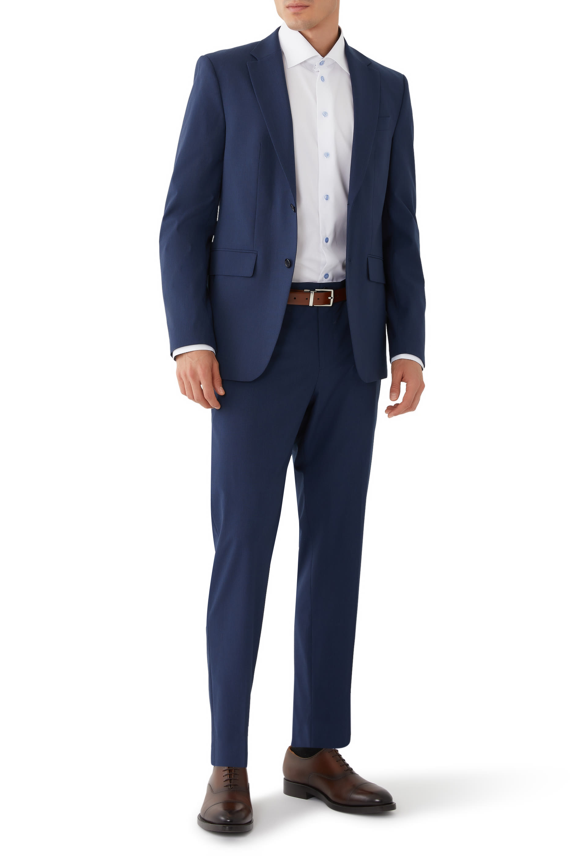 Geometric Effect Signature Twill Shirt