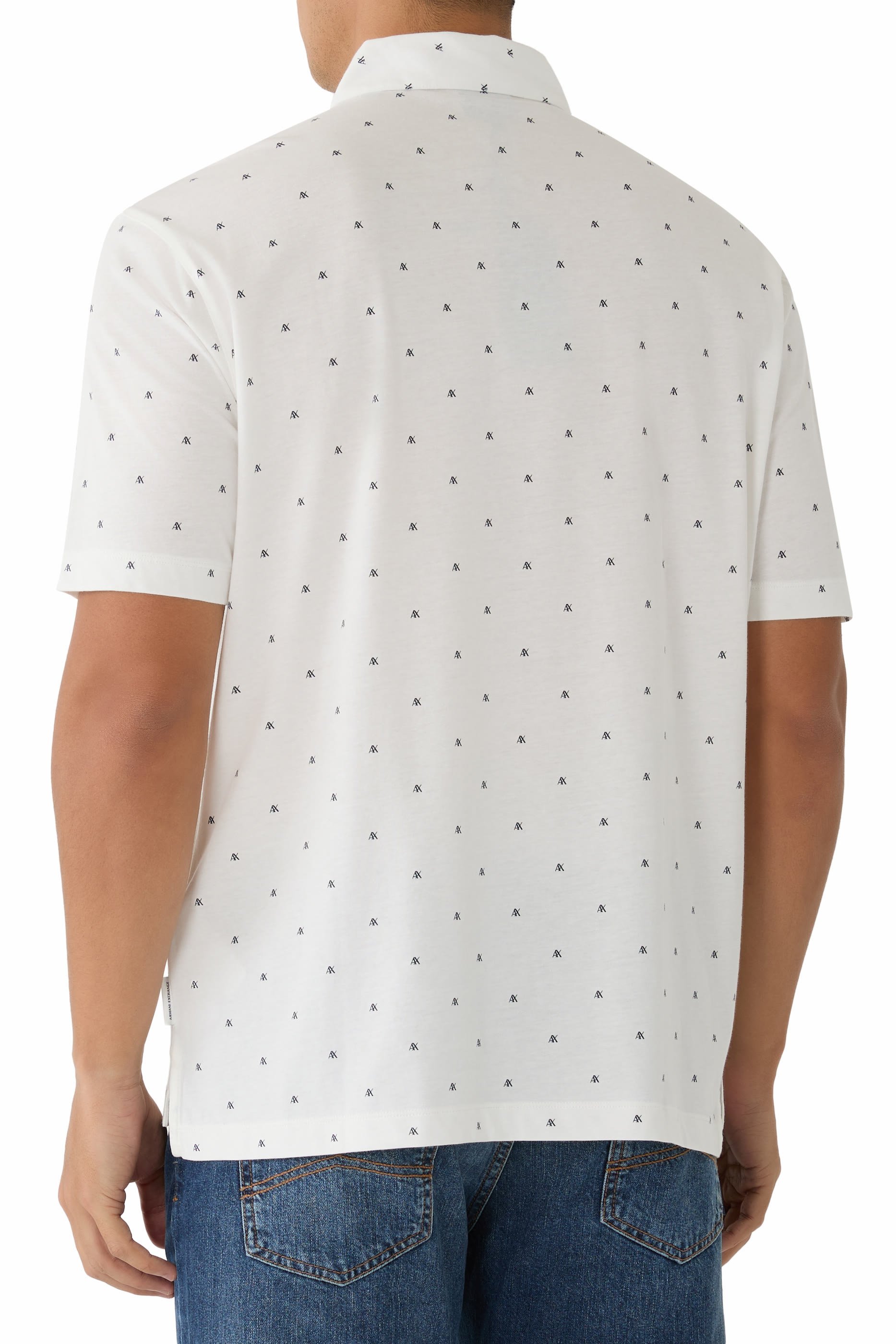 Logo Pattern Polo Shirt