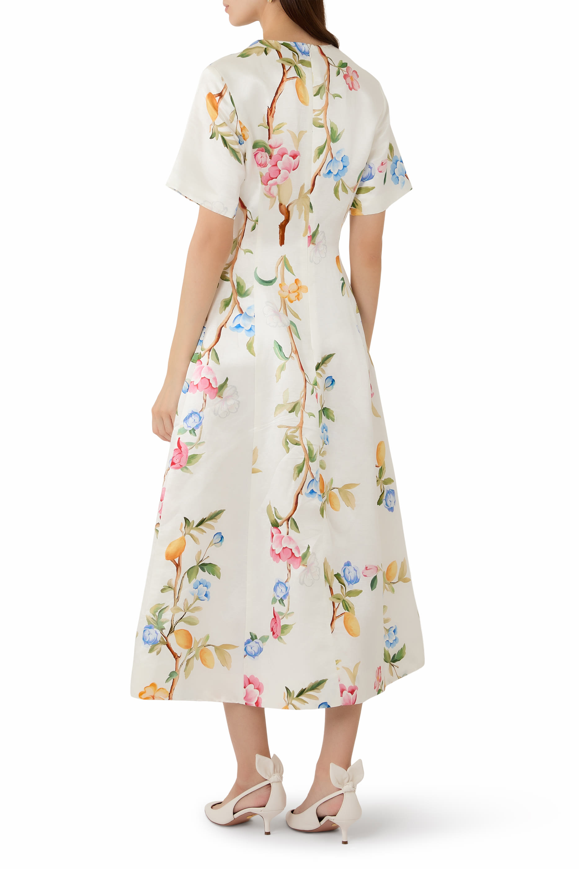 Caroline Short Sleeve Midi Dress