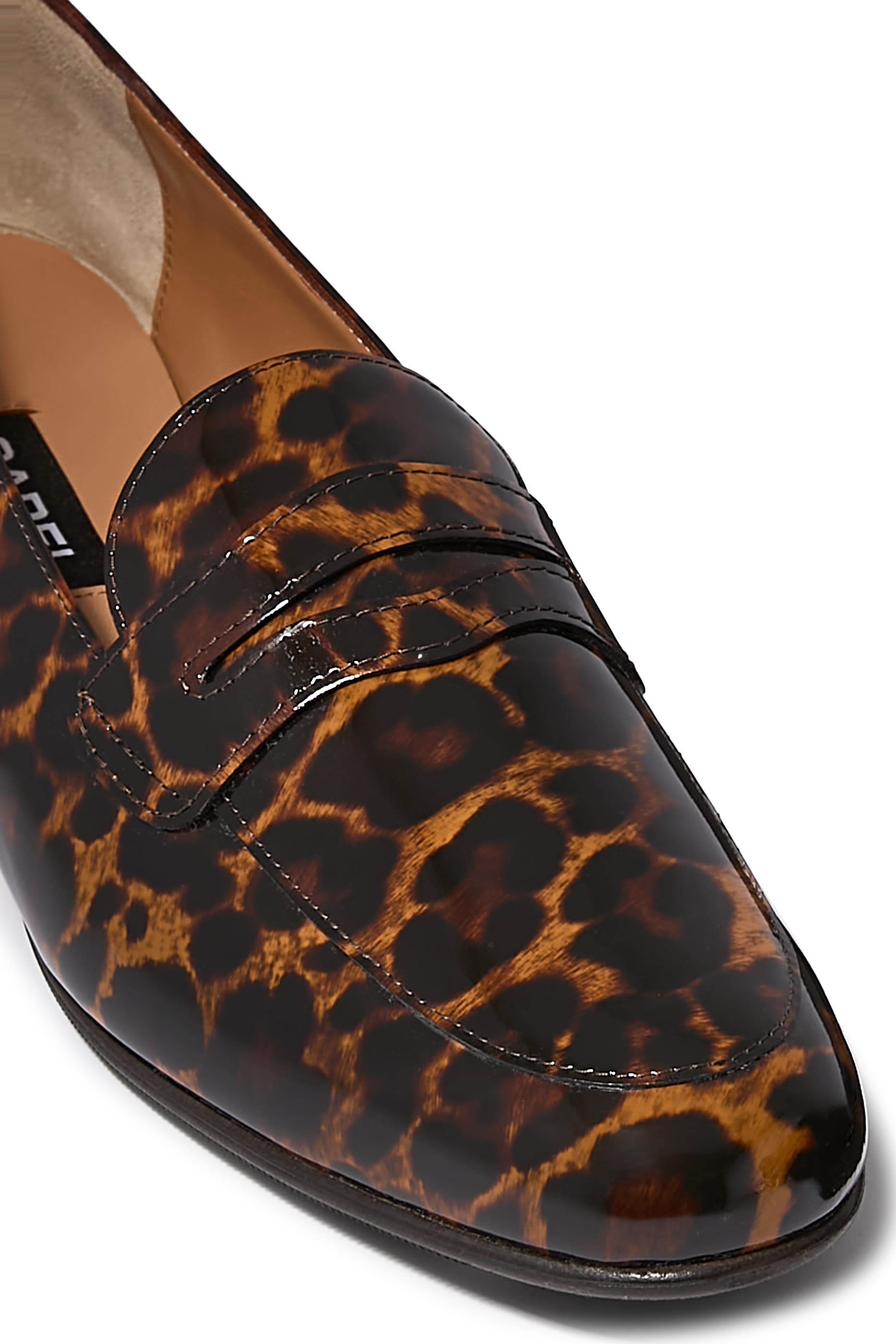  Leopard Patent Loafers