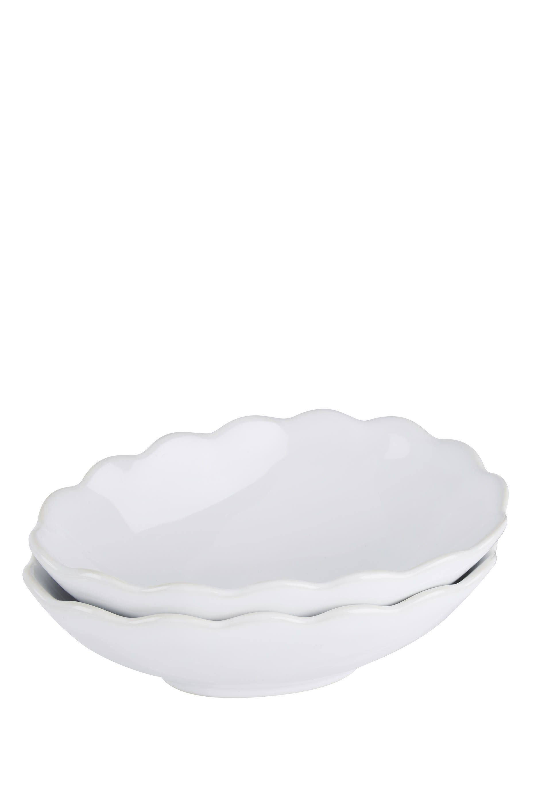 Portobello Scalloped Serving Bowls Set