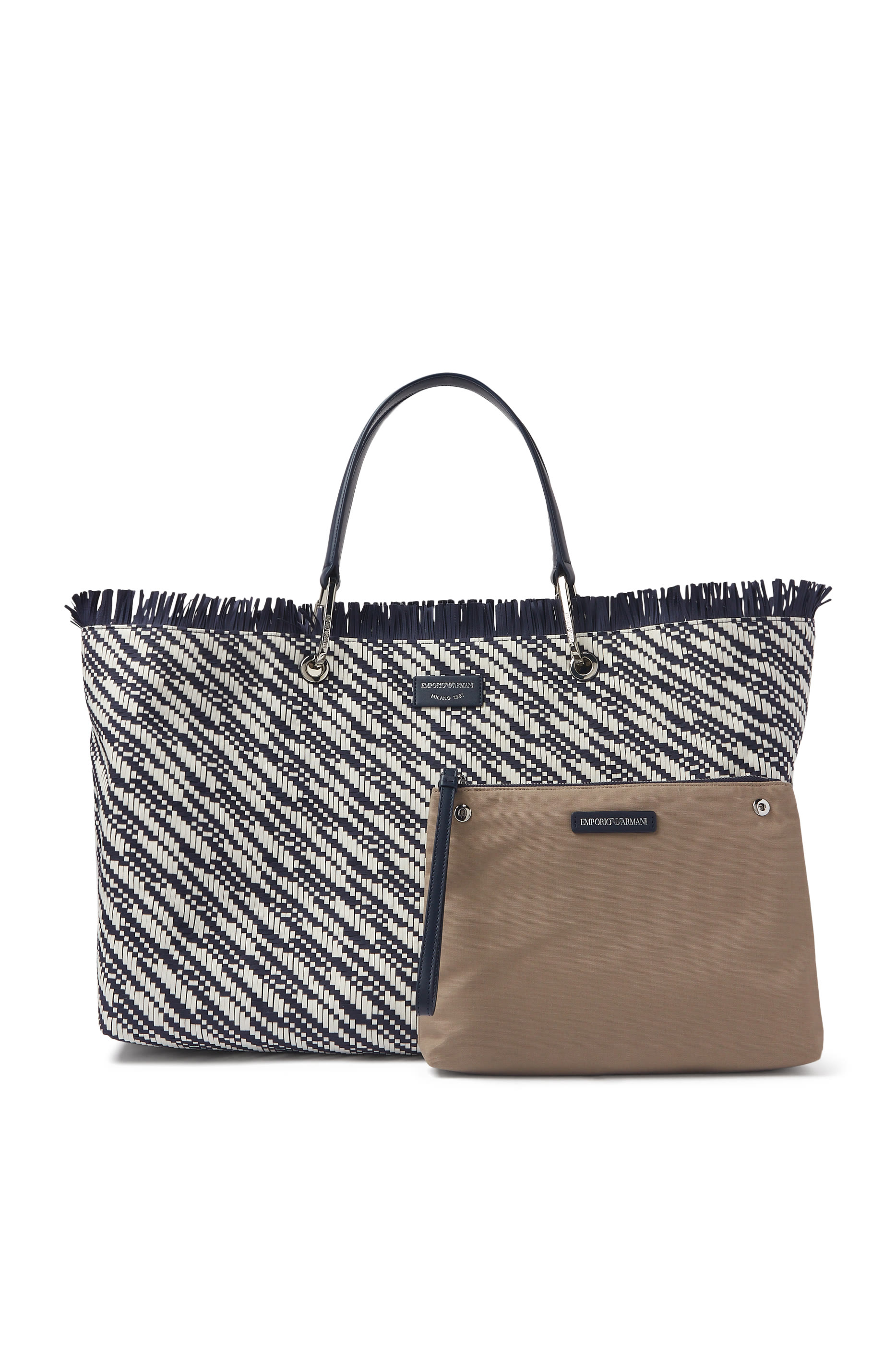 MyEA Basketweave Shopper Bag