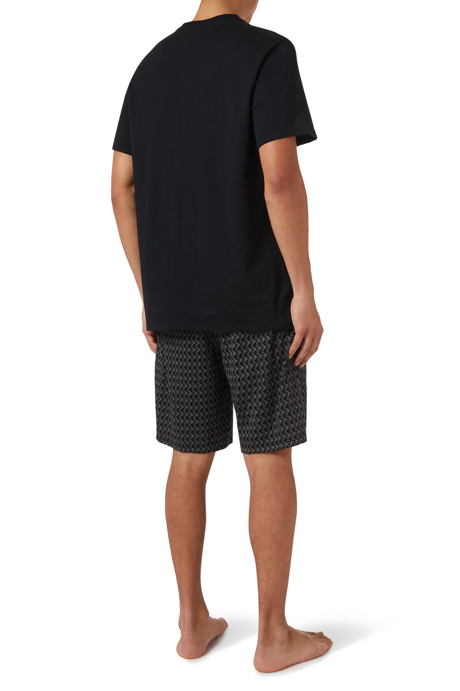 Mixed-Pattern Bermuda Short Pyjamas