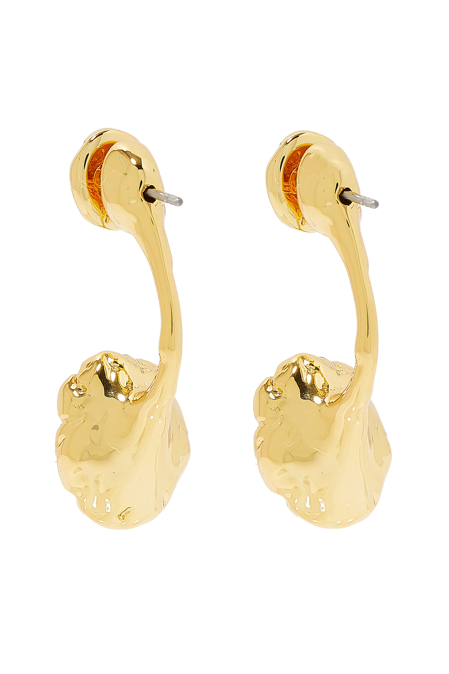 Brut Smoky Quartz Front Back Earring