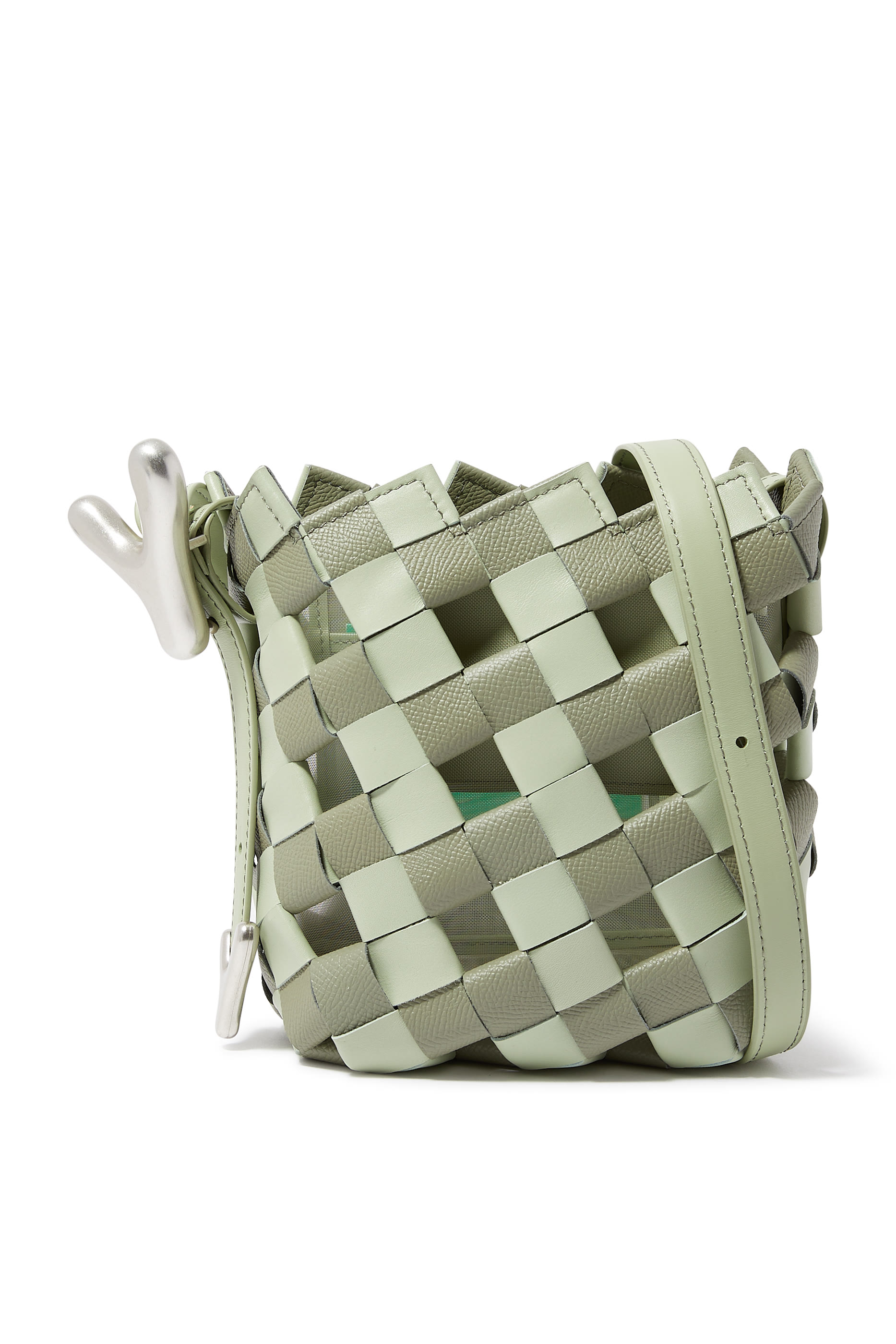 YY Bucket Woven Bucket Bag