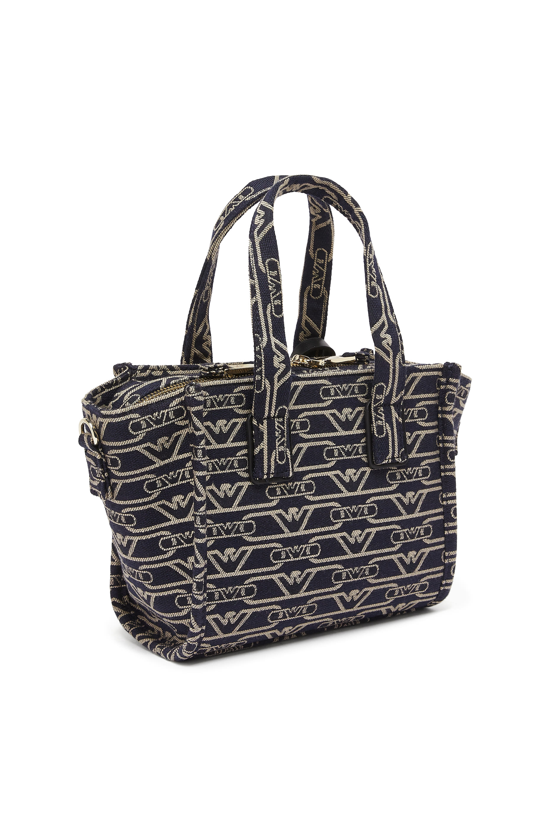 All-Over Monogram Print Small Shopper Bag