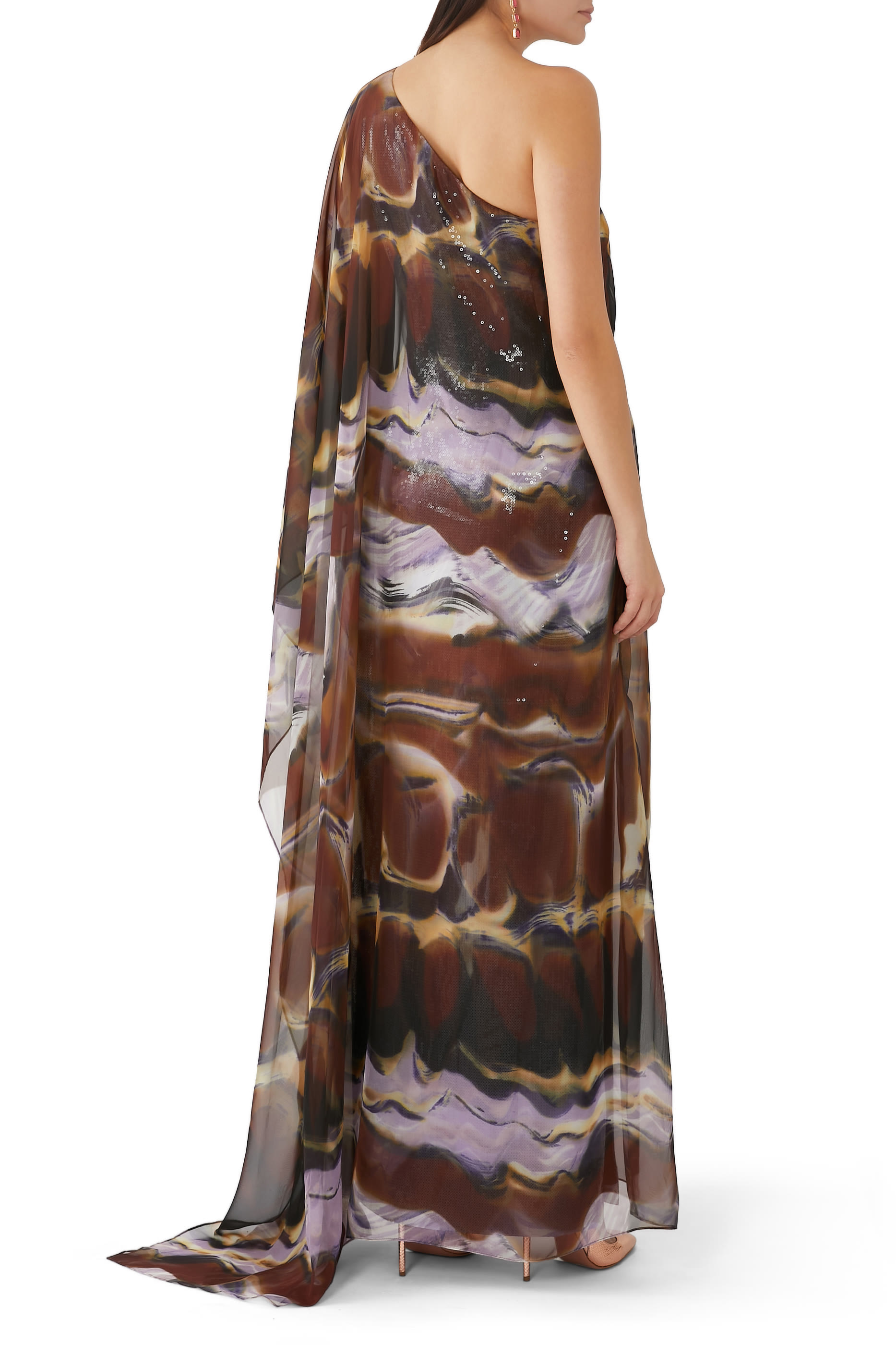 Ushi Gown in Sequins & Chiffon