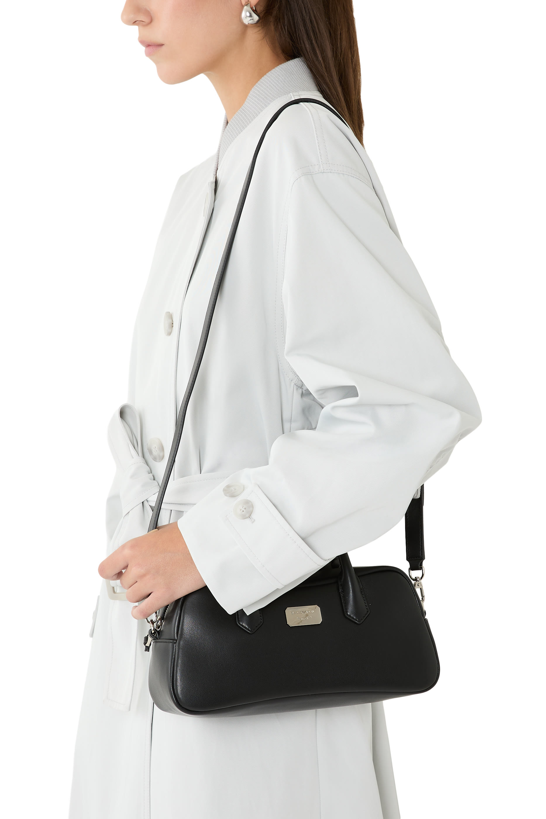 Logo Leather Tote Bag