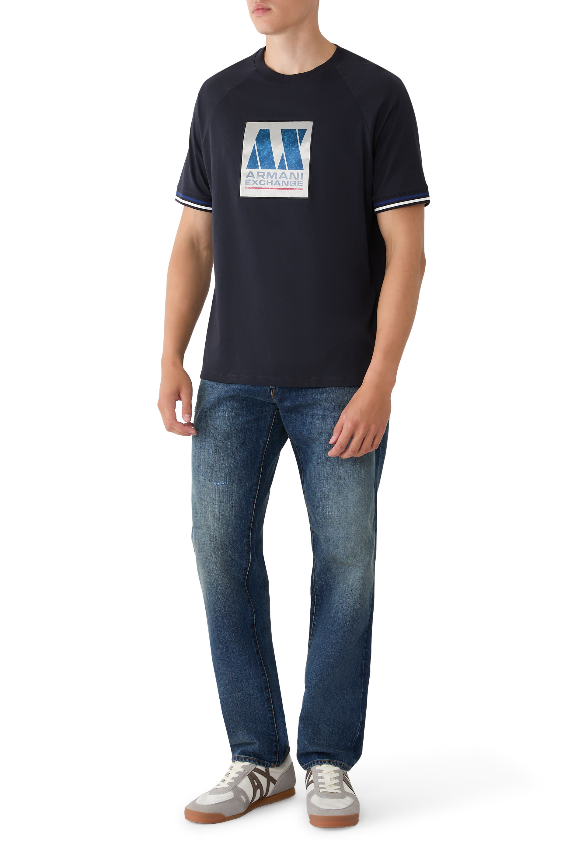 AX Logo-Print T-Shirt