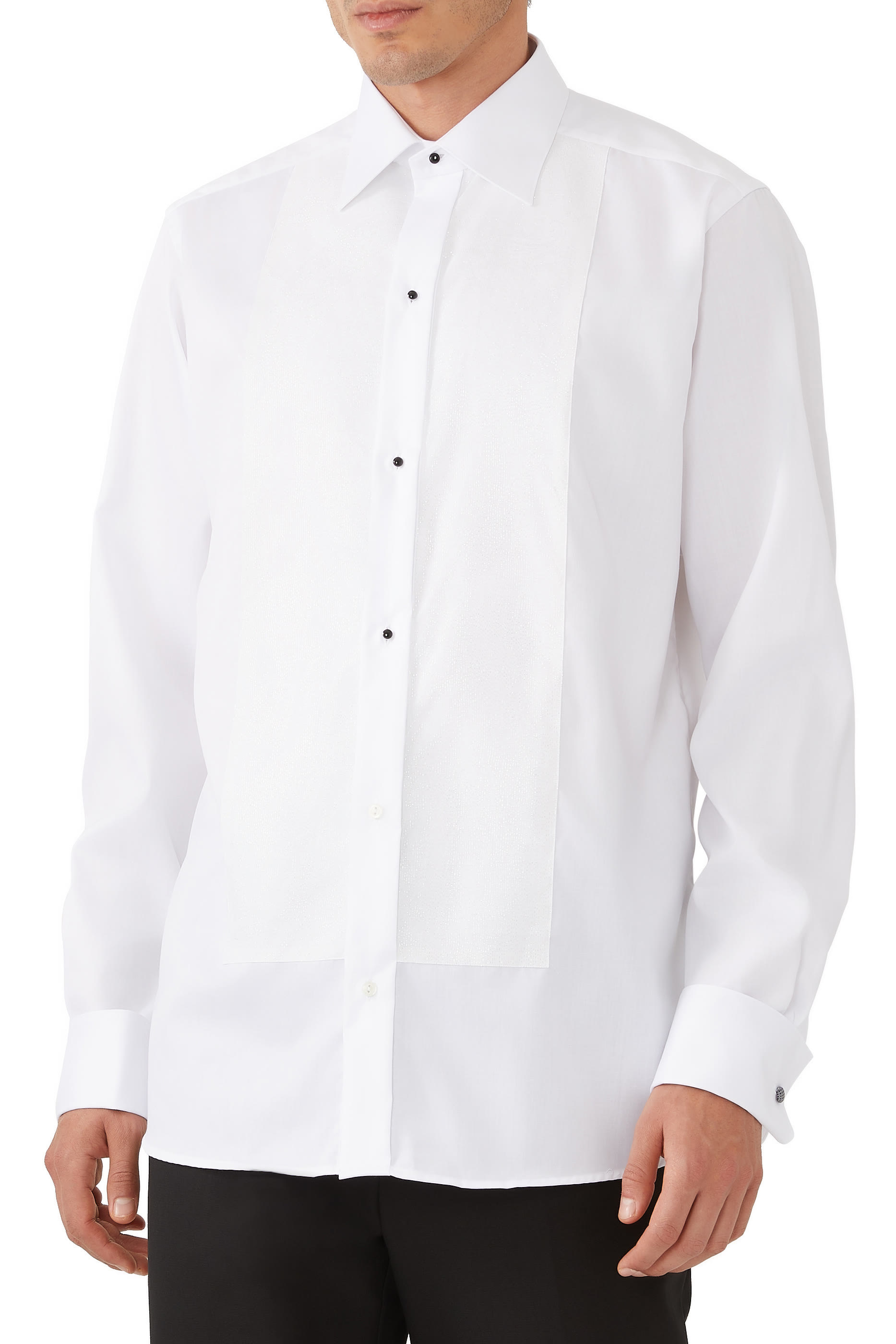 Striped Glitter Bib Front Shirt