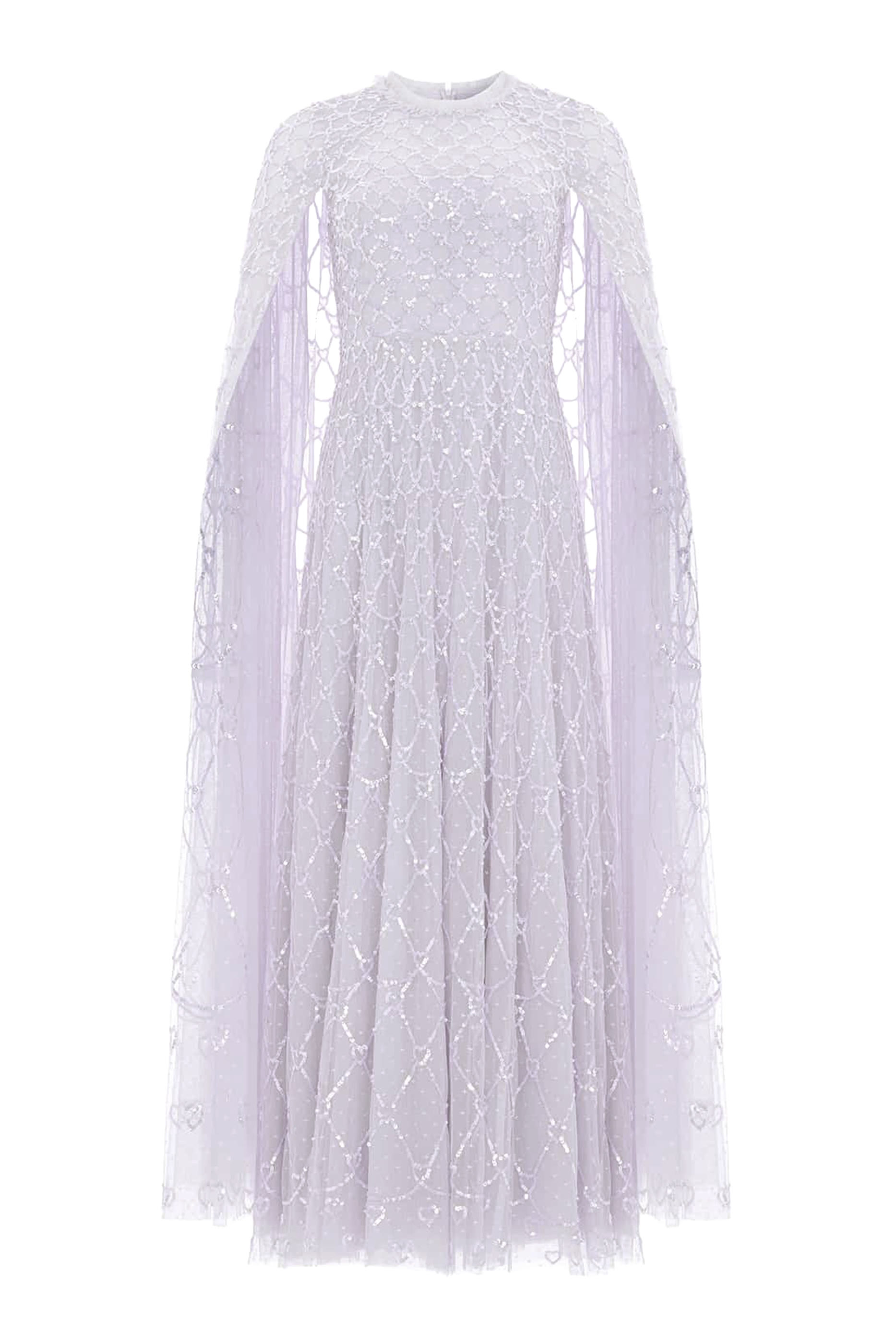 Heart Lattice Ankle Gown