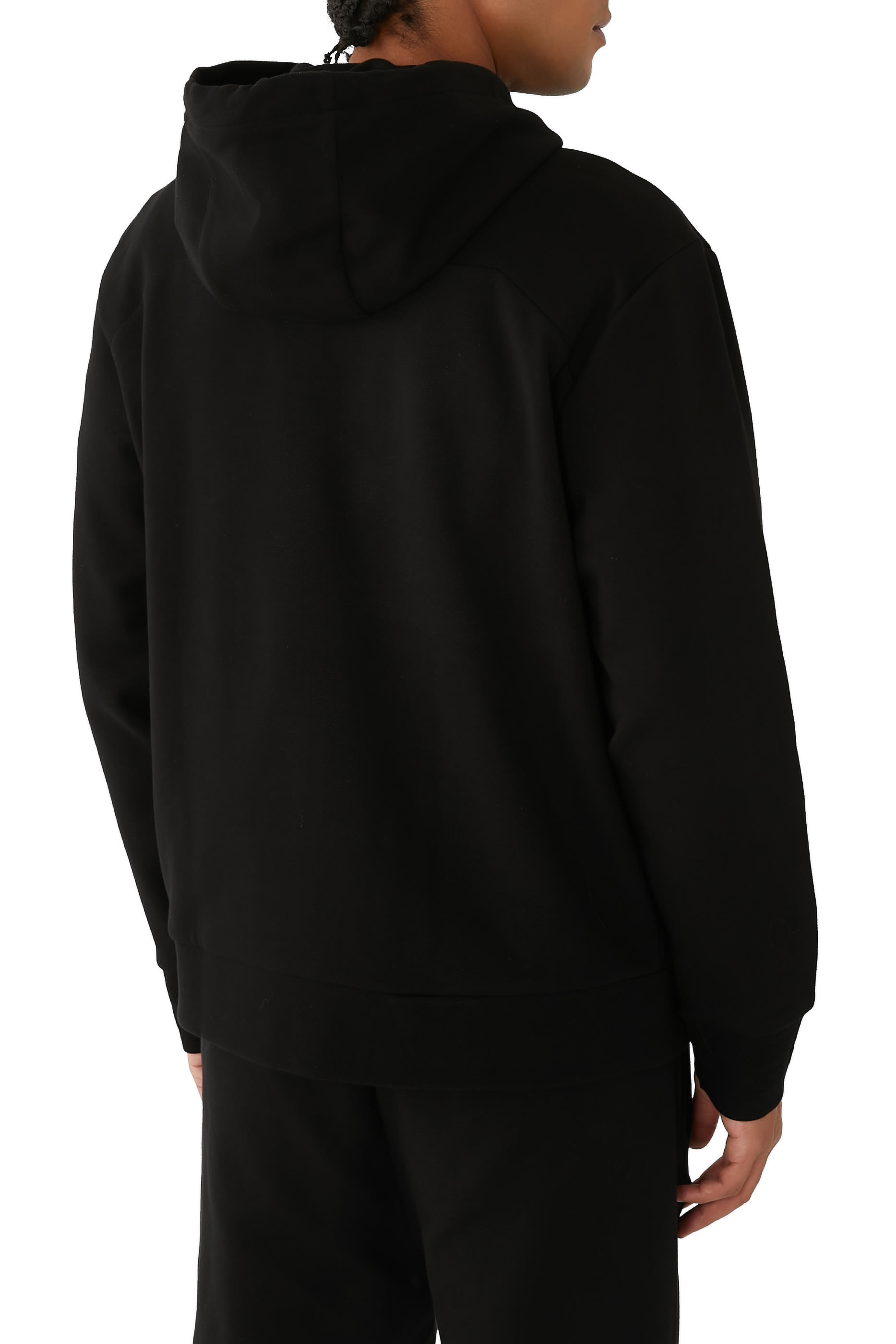 Hoodie with Mirror-Effect Logo