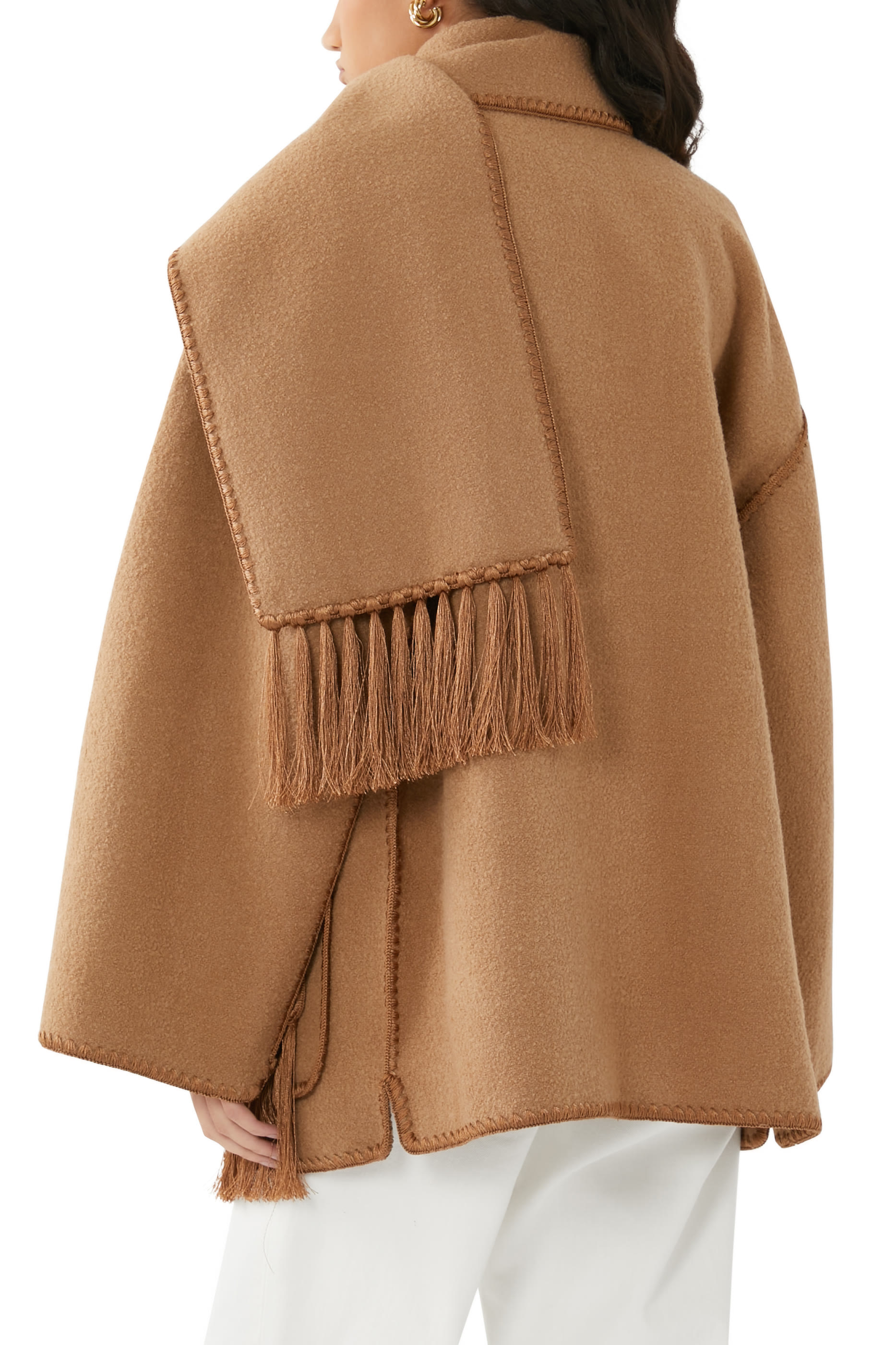 Embroidered Scarf Jacket