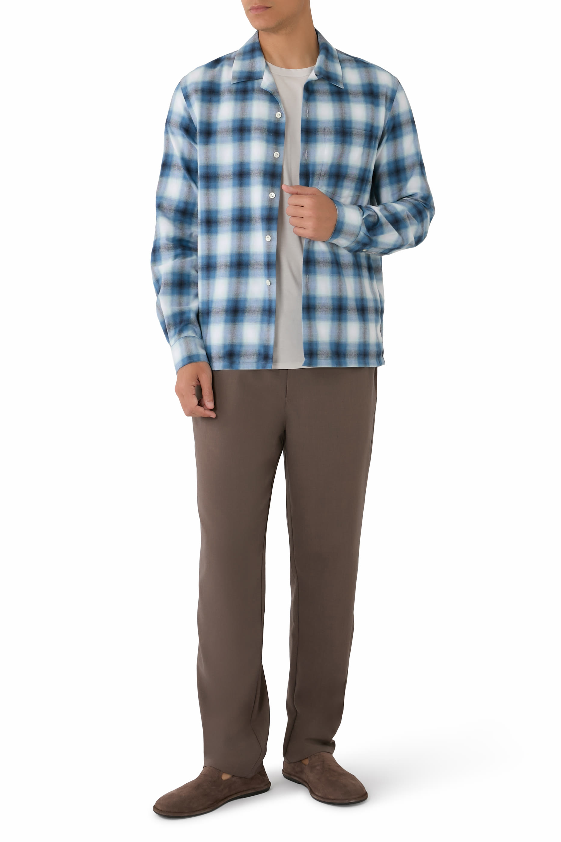 Gradient Checkered Shirt