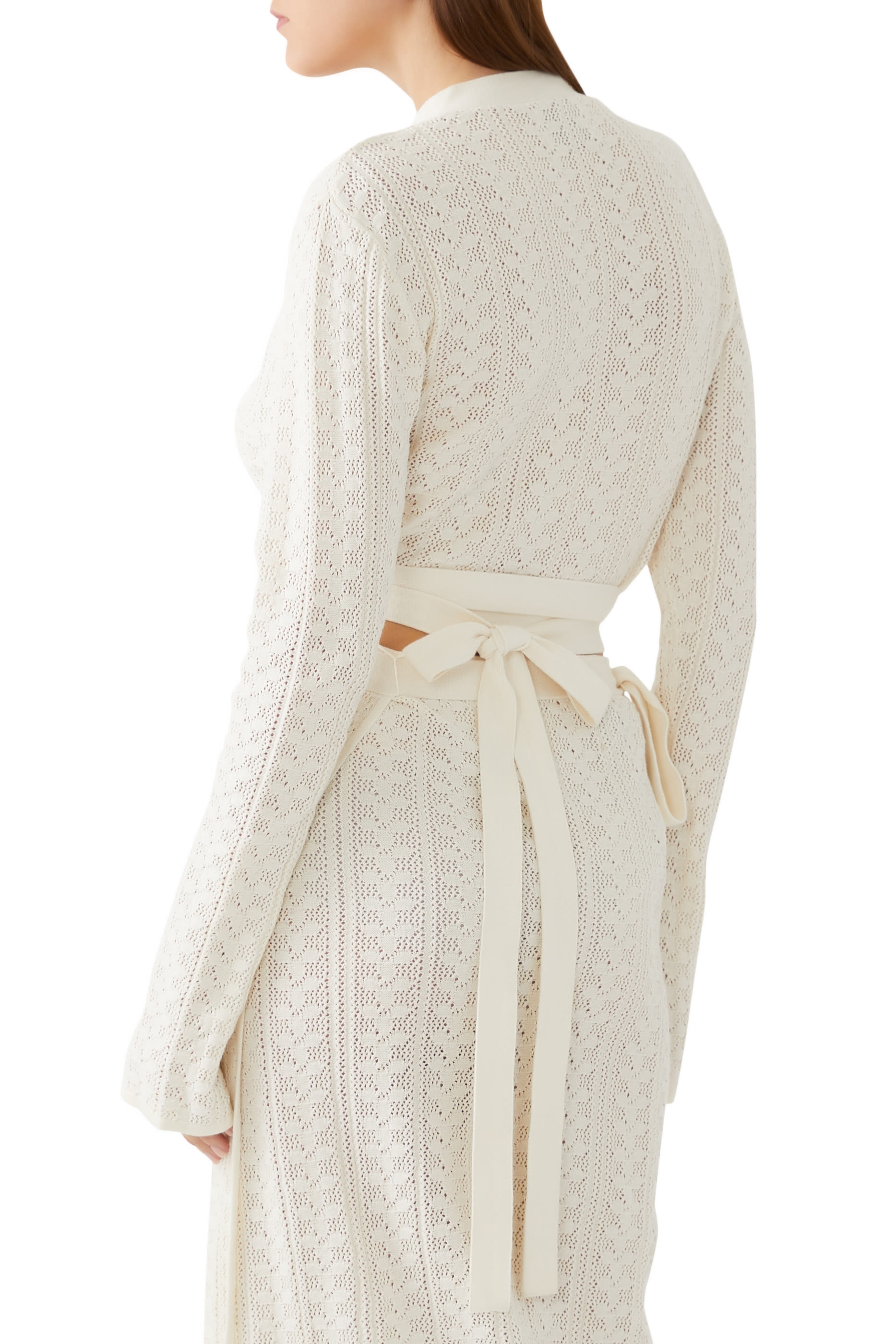 Crochet Knit Wrap Top