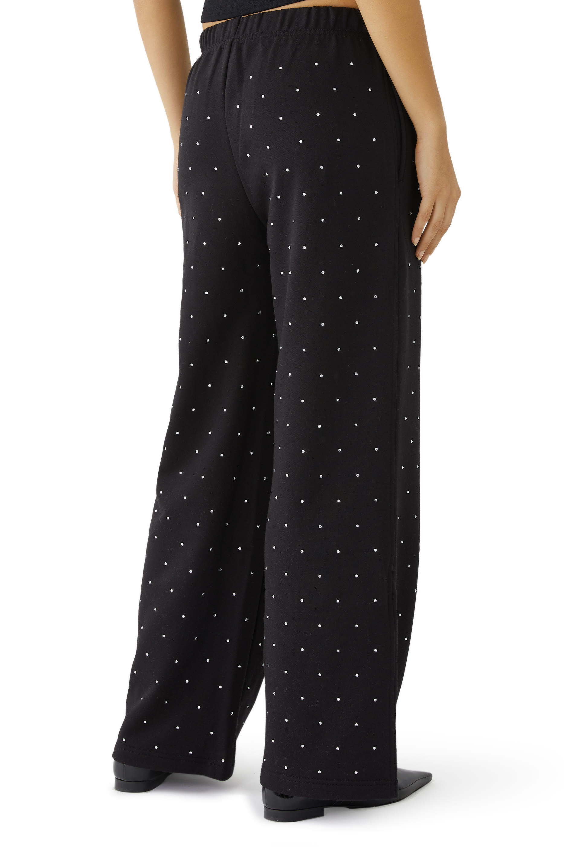 Crystal Wide Leg Sweatpants