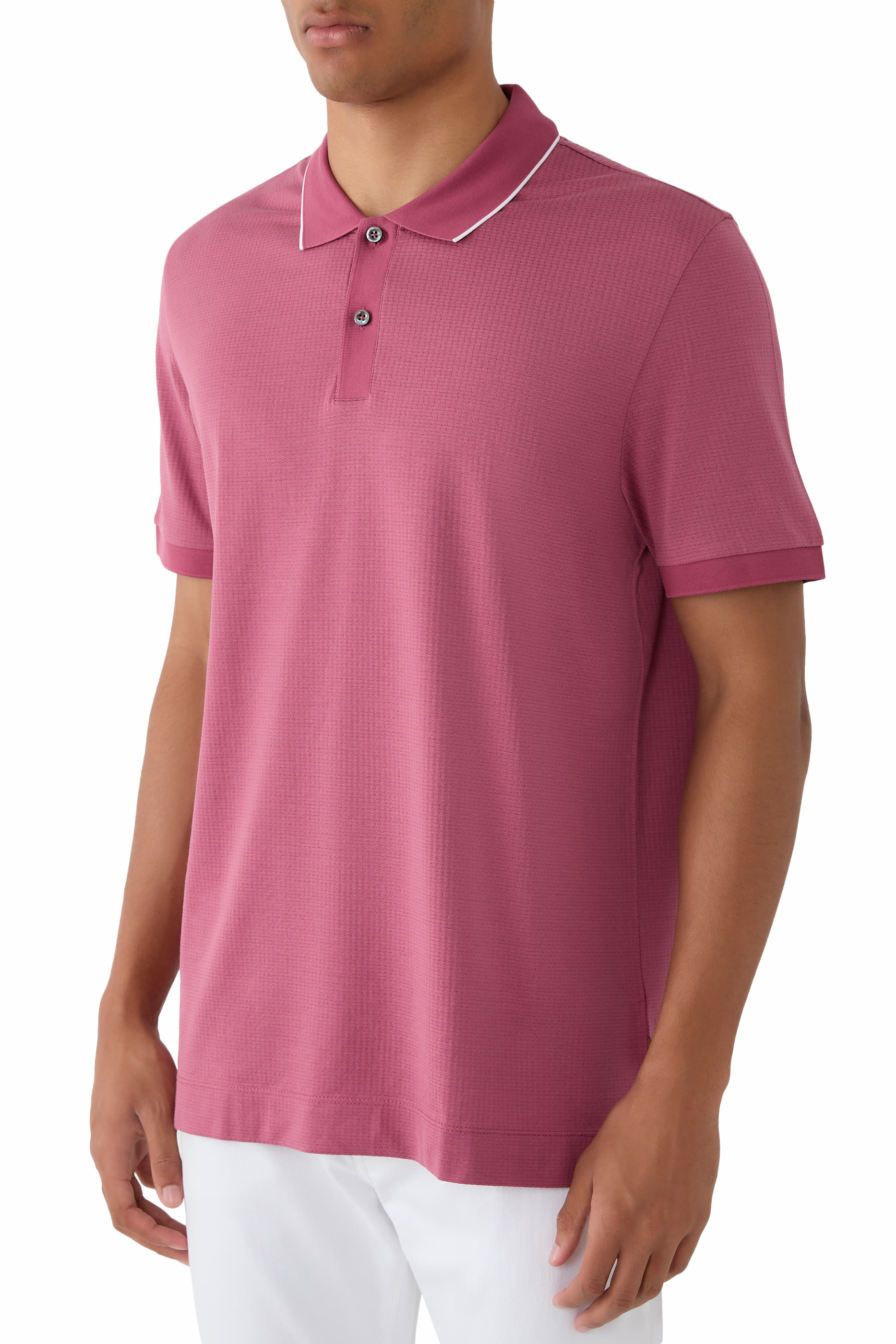Cotton-Silk Polo Shirt