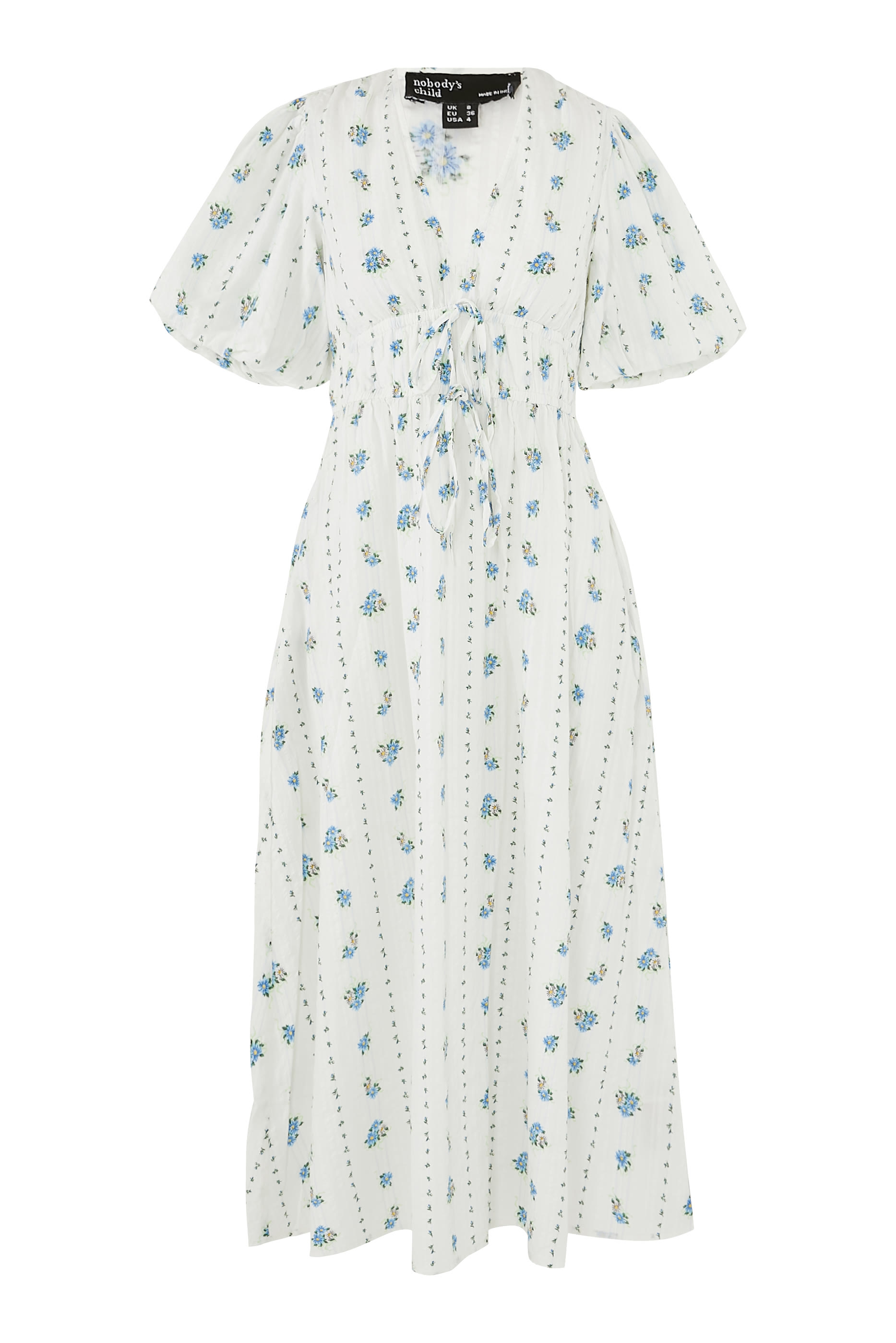 Floral Printed Scottie Midi Dress