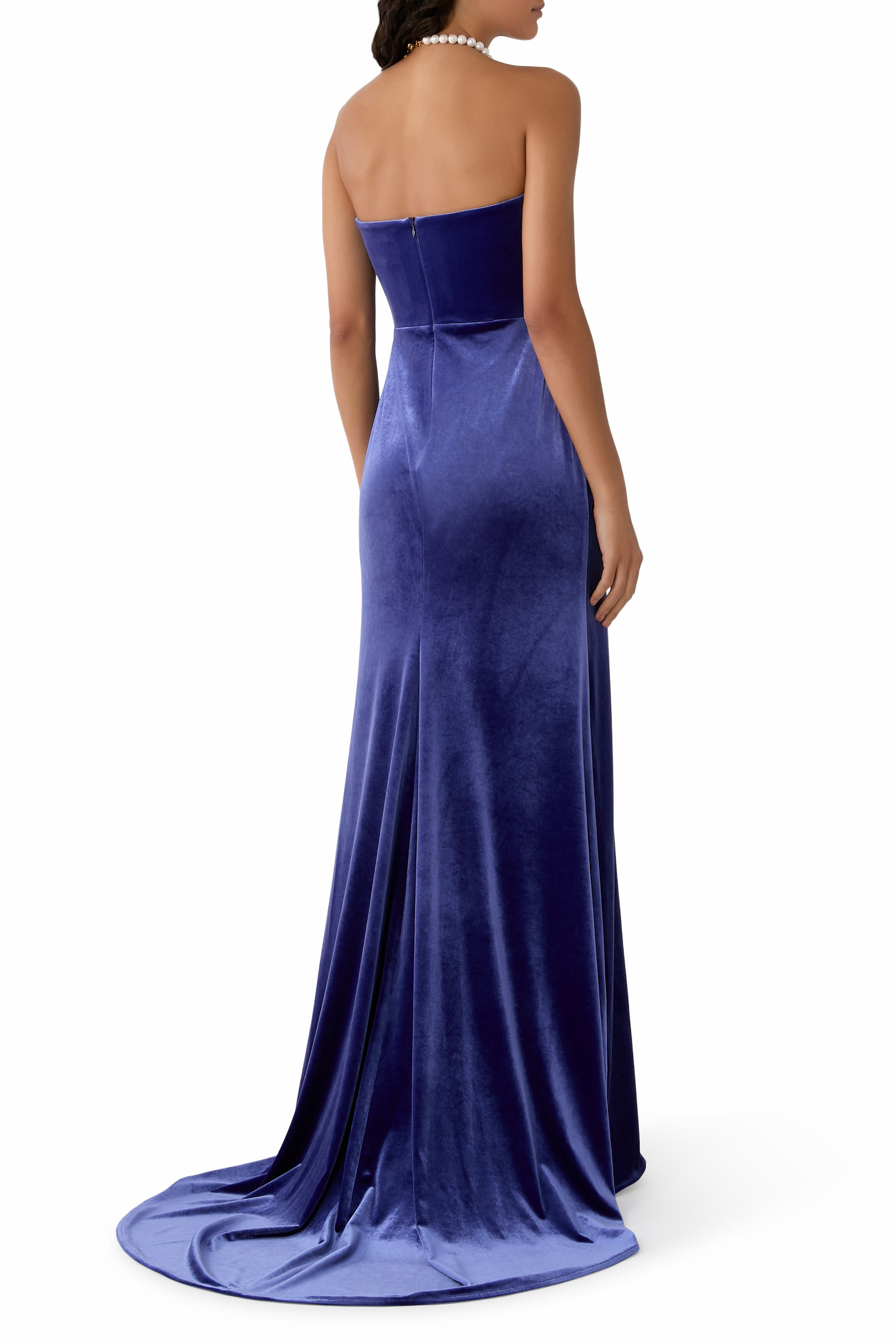 Strapless Sweetheart Ruched Gown
