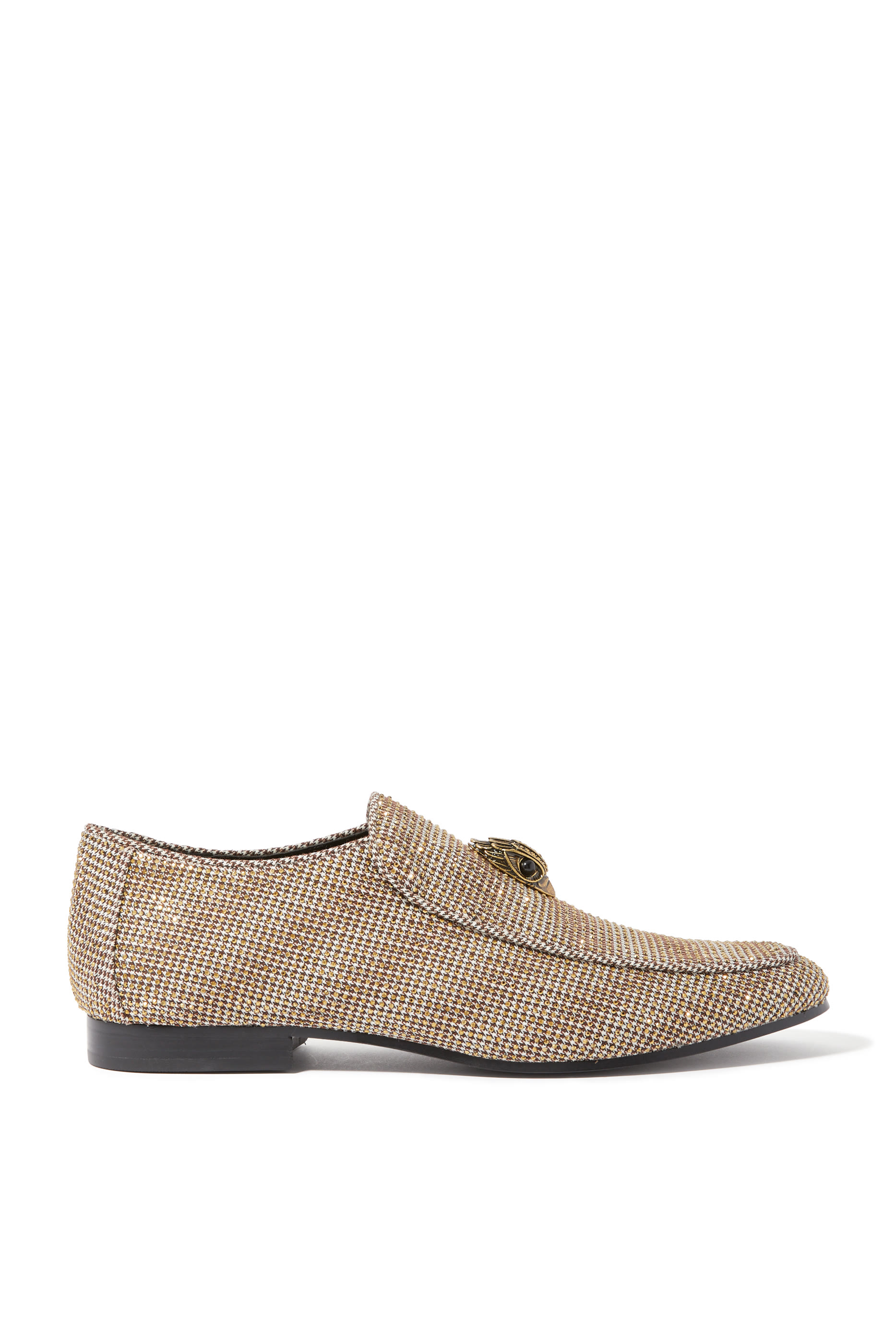 Hugh Eagle Herringbone Loafers