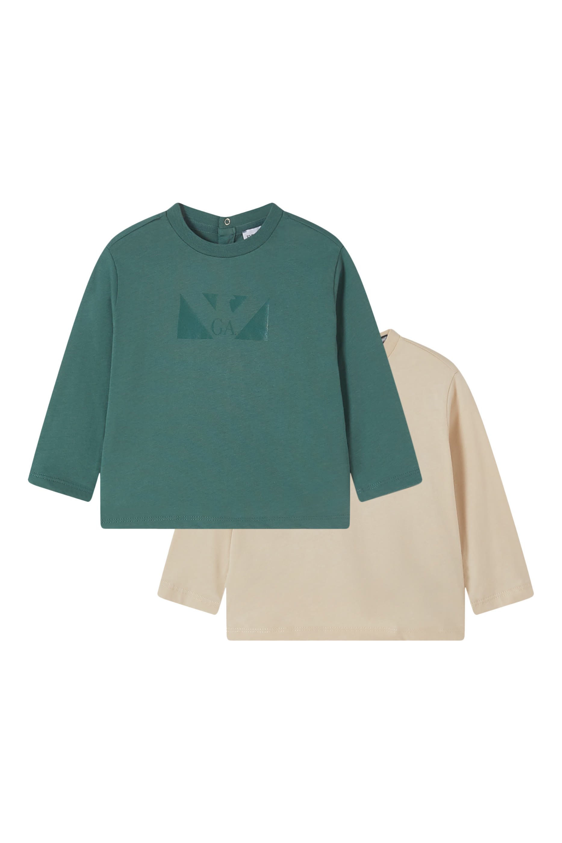 Long-Sleeved Jersey T-Shirt, Set of 2