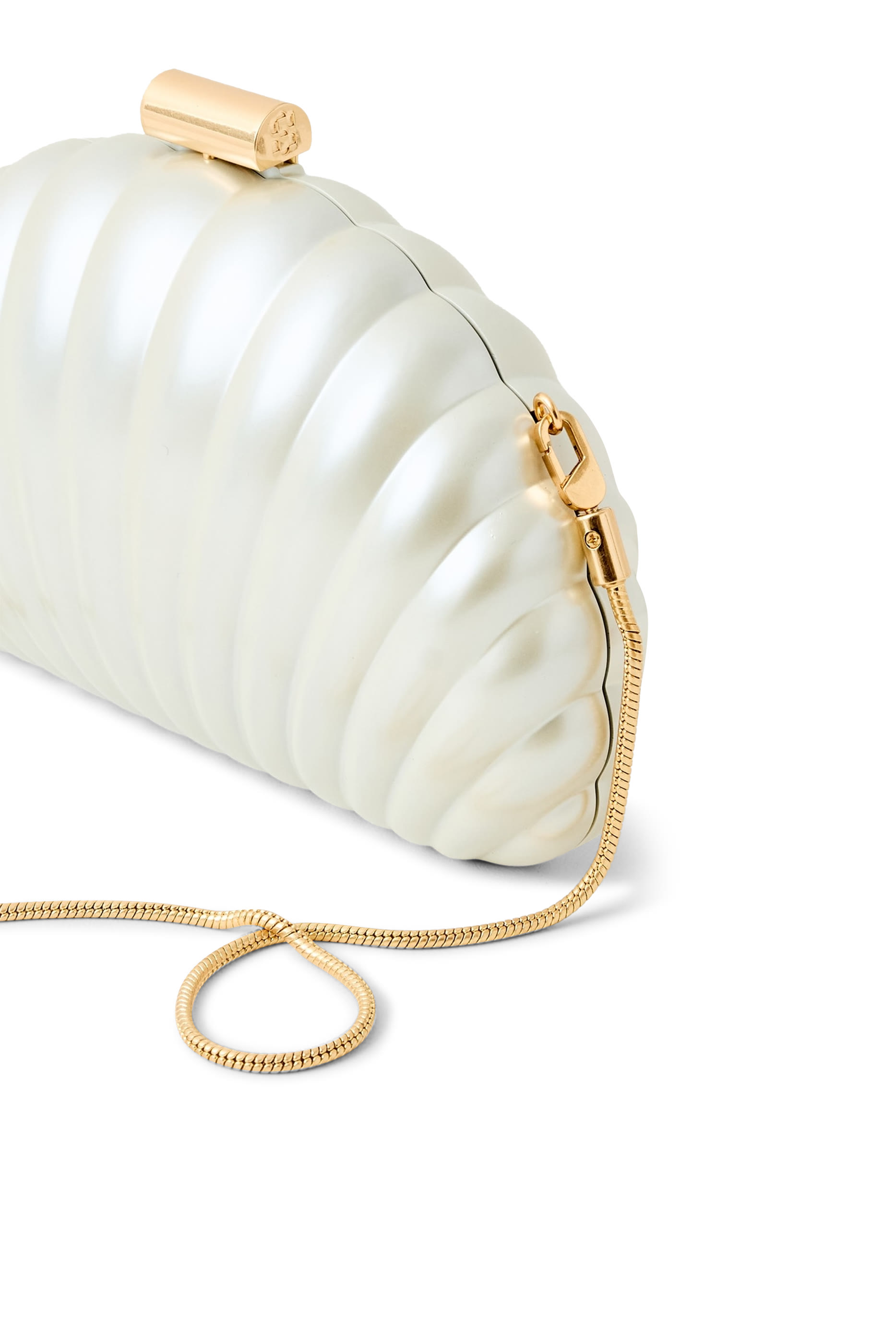 Monet Pearlized Shell Clutch