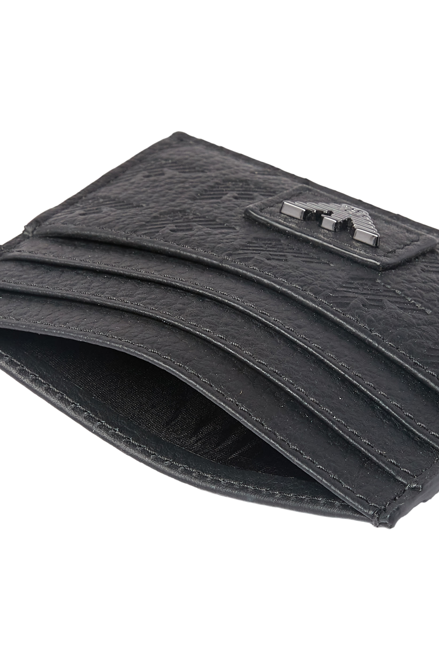 Leather Card Holder with Eagle Logo