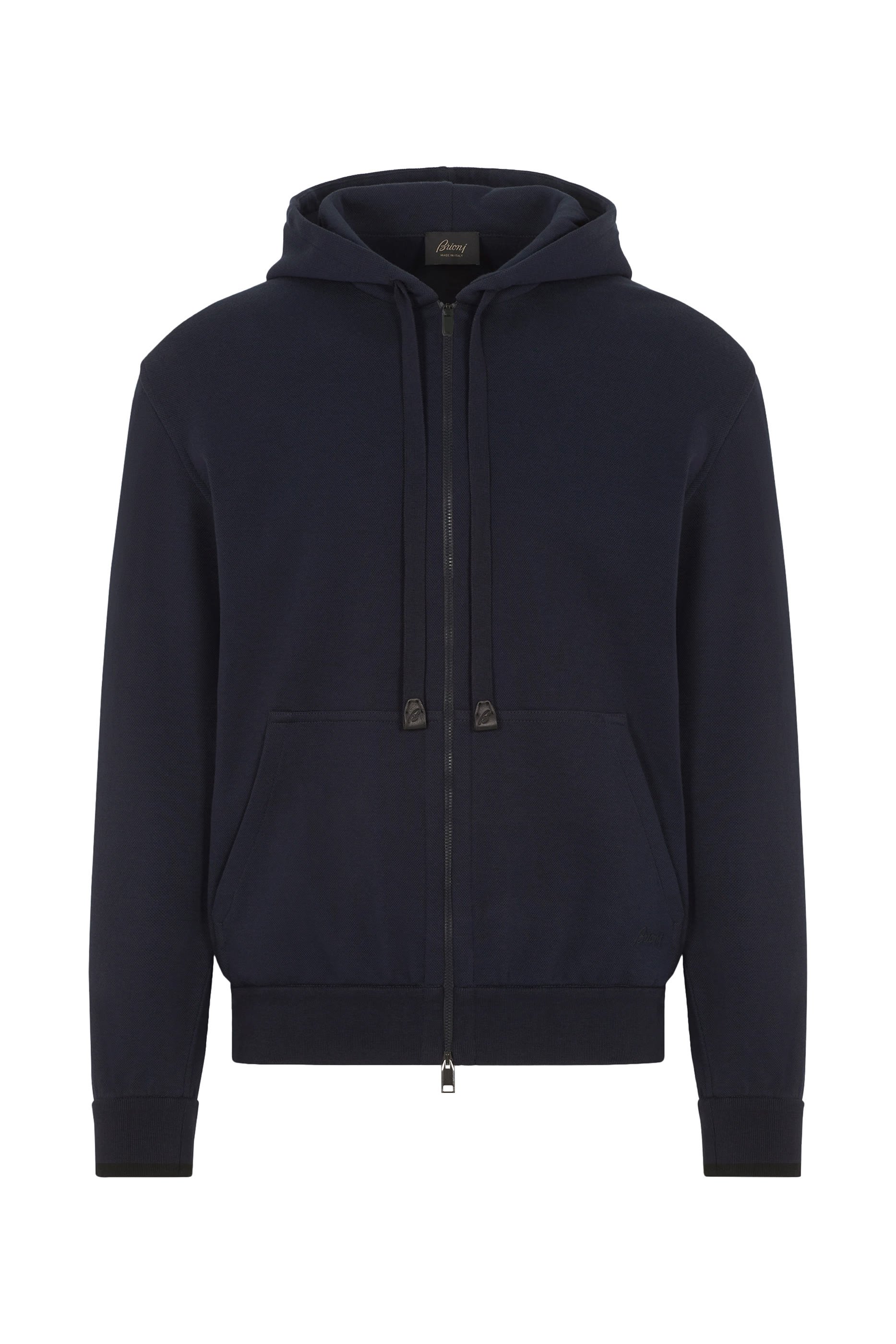 Stretch Cotton Full-Zip Hooded Blouson