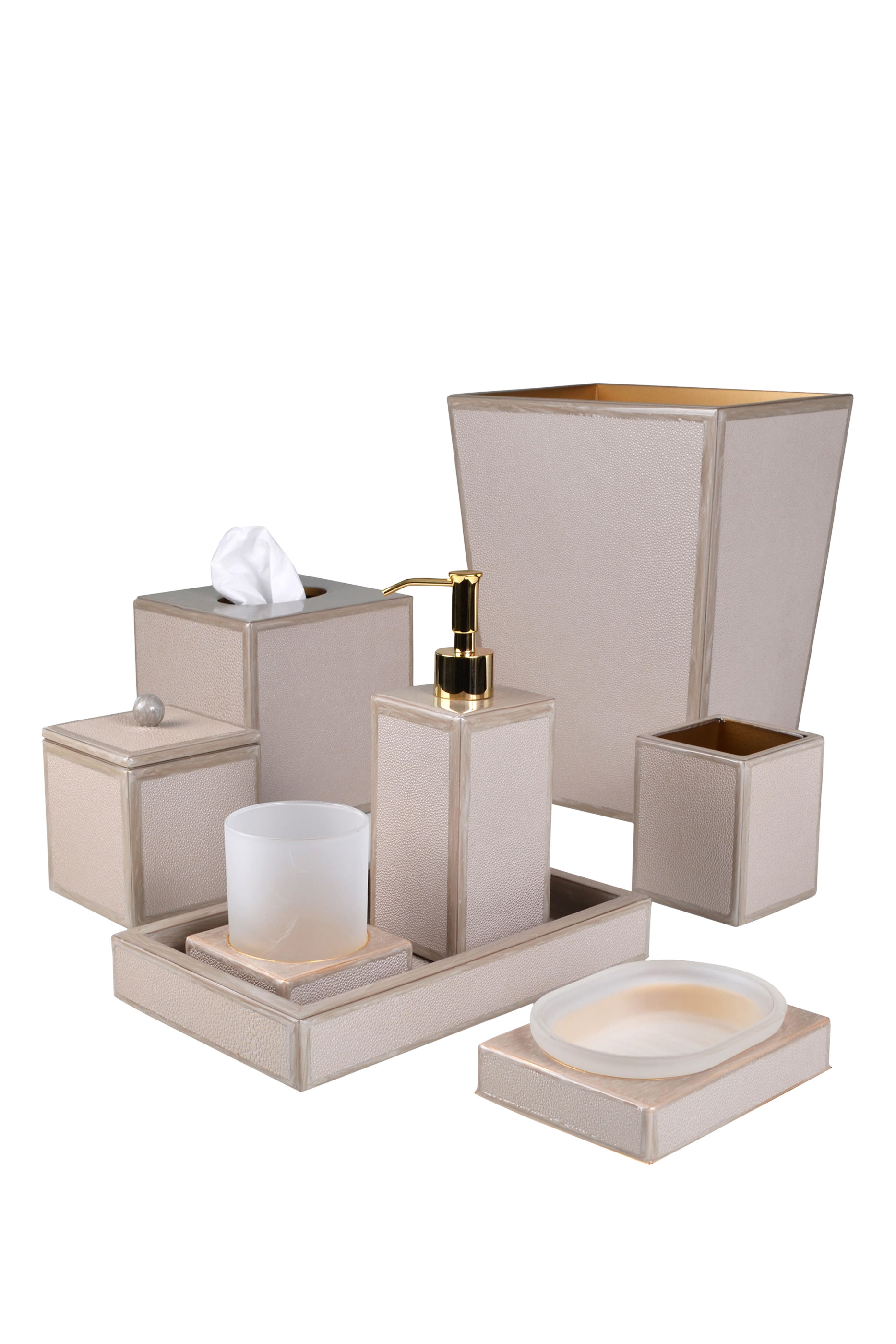 Shagreen Waste Basket