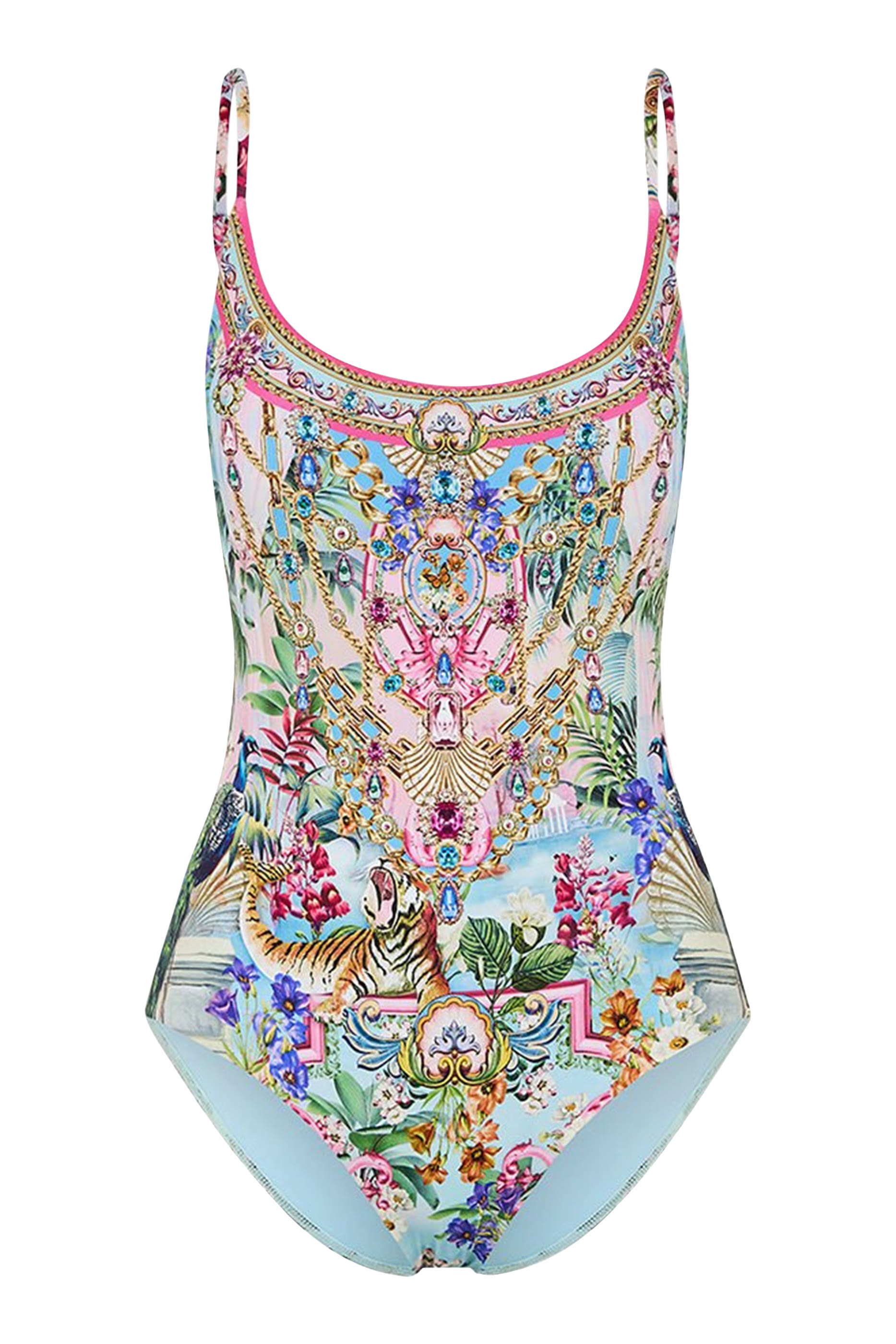 Scoop Neck One-Piece Swimsuit