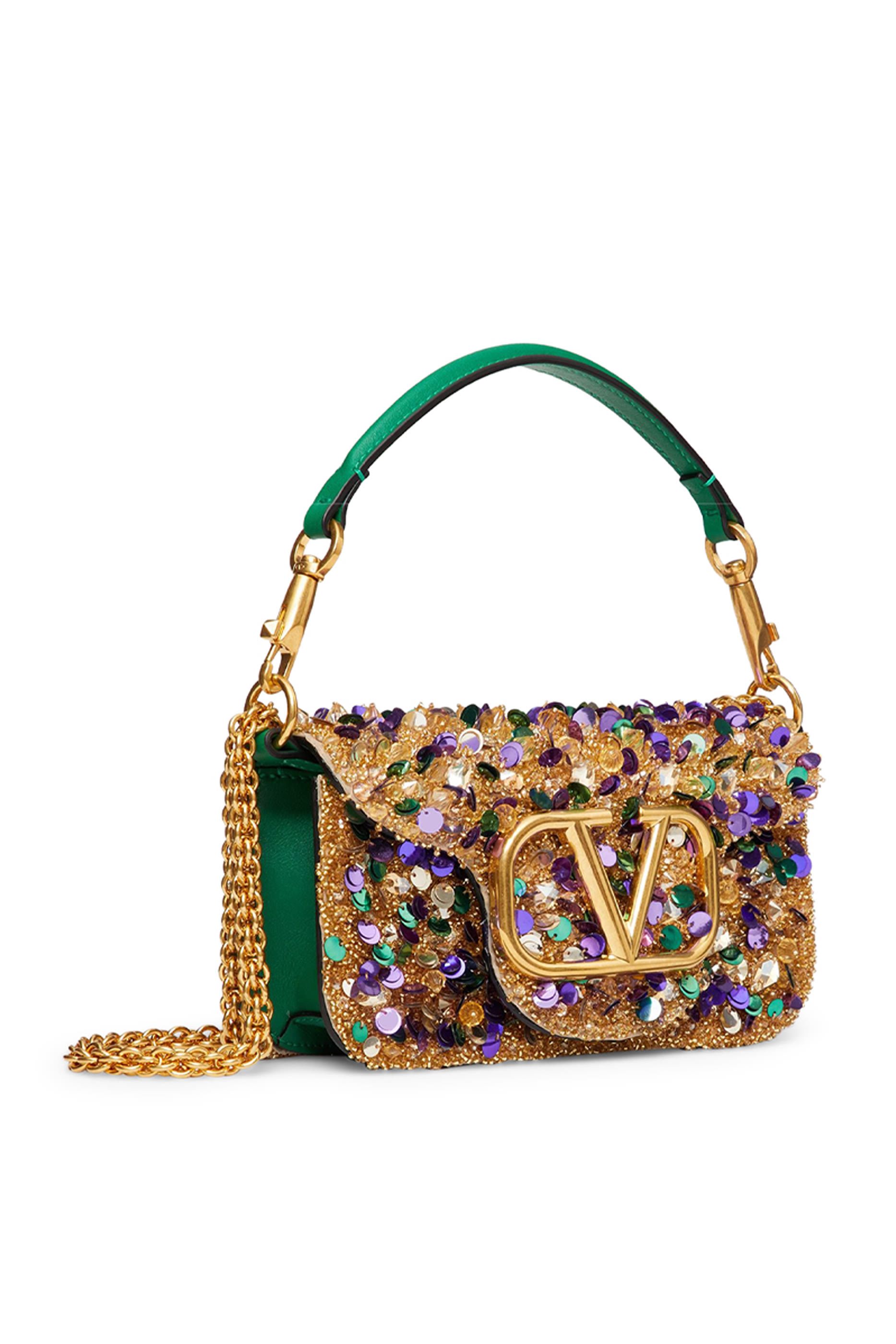 Valentino Garavani Loc&ograve; 3D Embroidery Mini Shoulder Bag