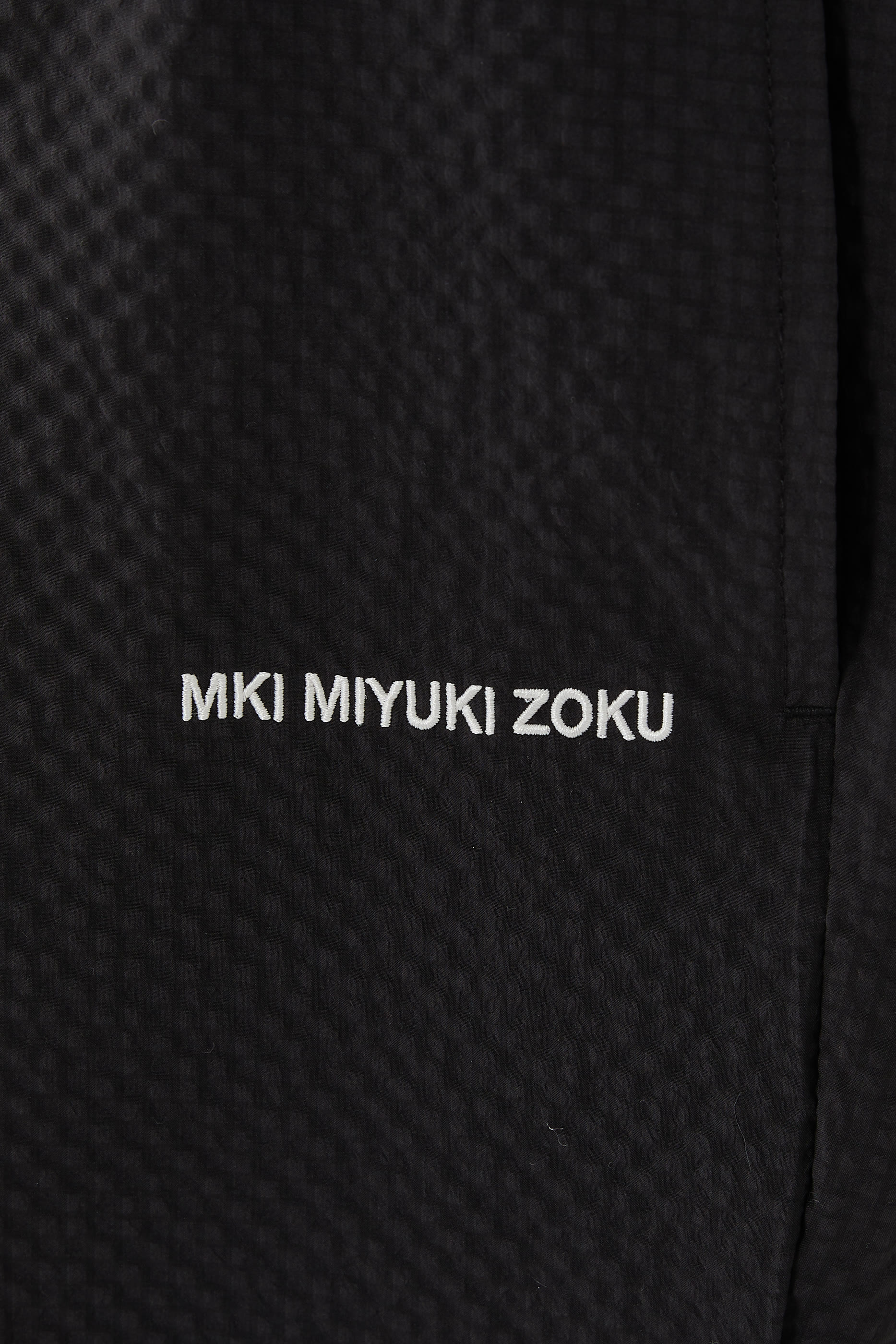 Seersucker Drawstring Trousers