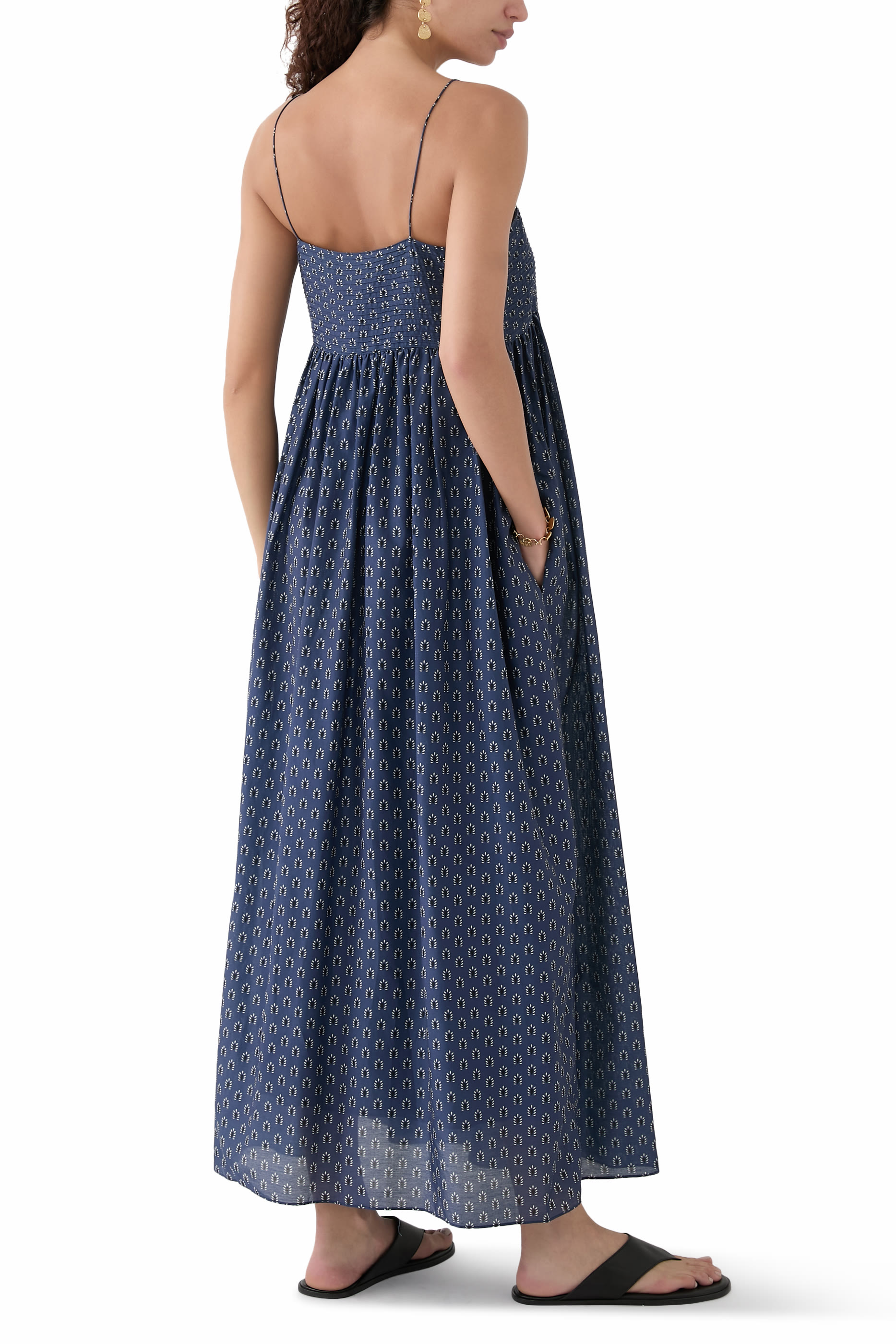 Empire Pintuck Bodice Dress