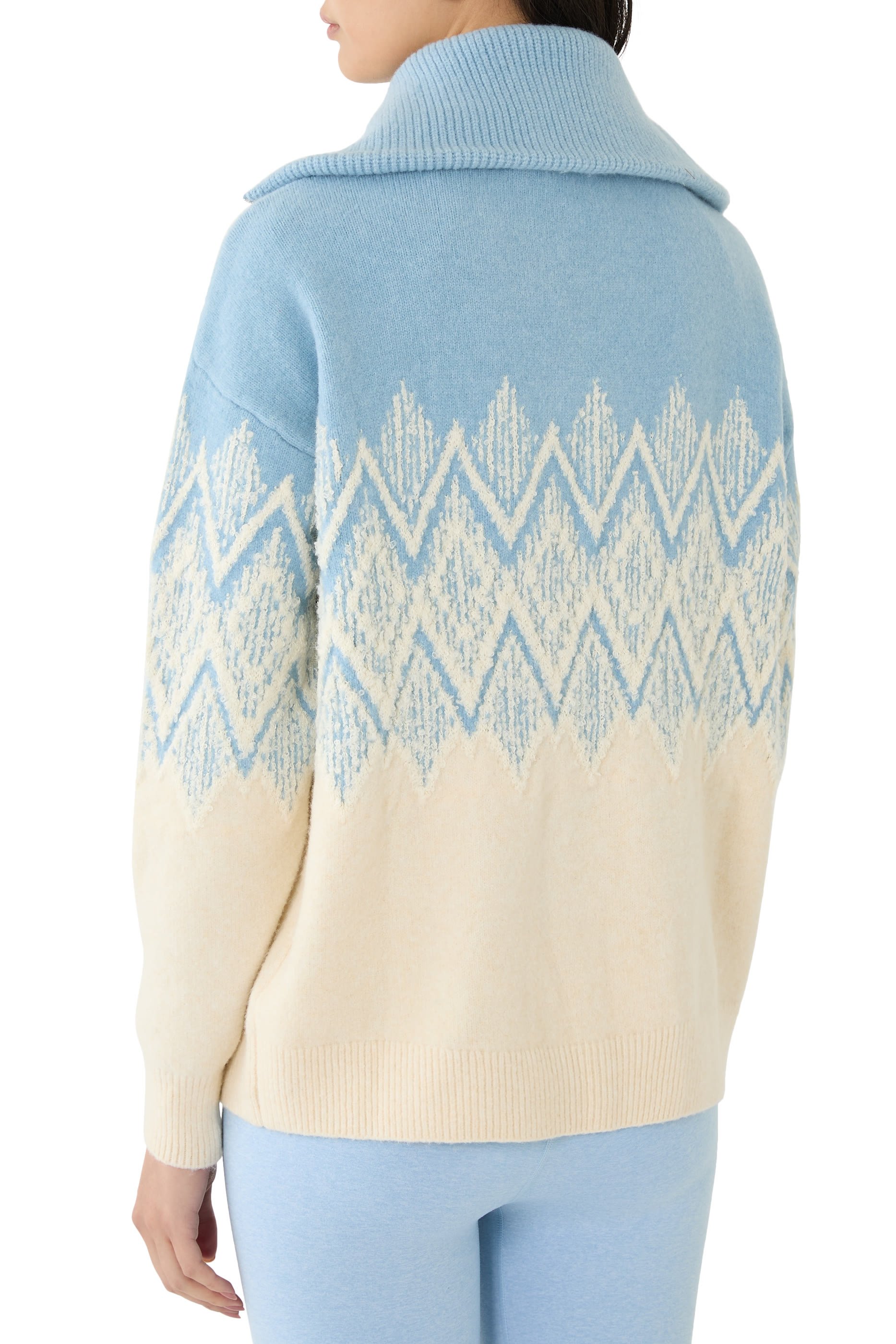 Hedda Fairisle Half-Zip Knit