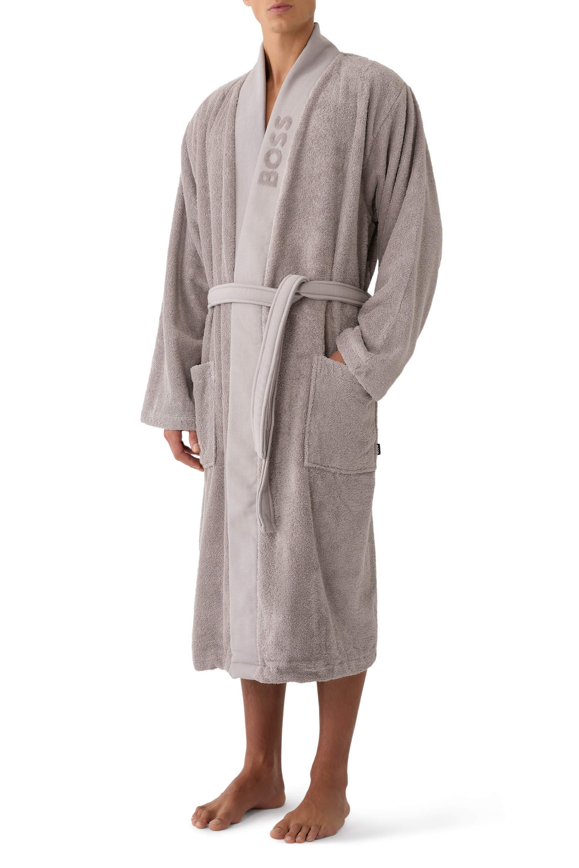 Logo-Lapel Dressing Gown