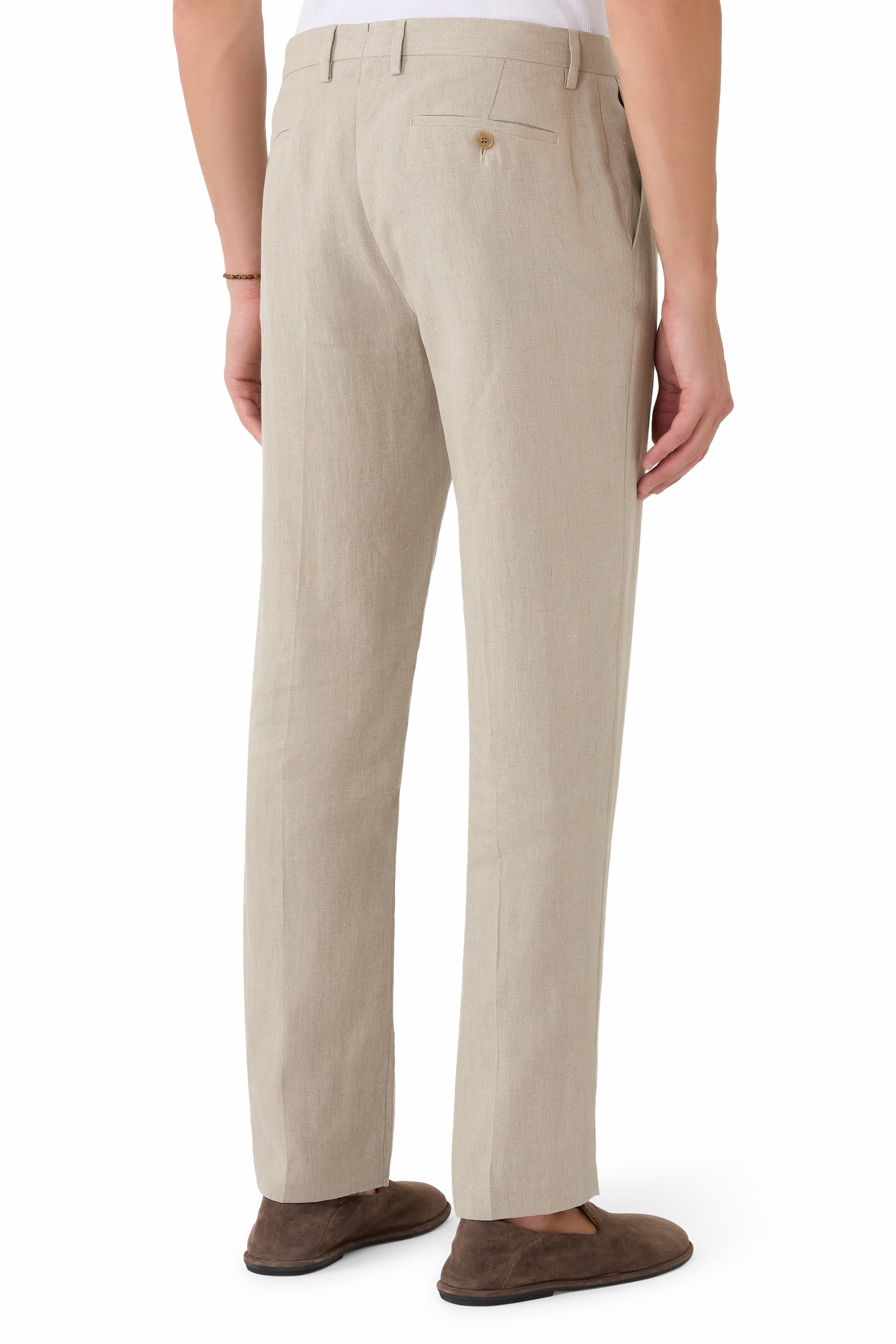 Pleated Linen Trousers