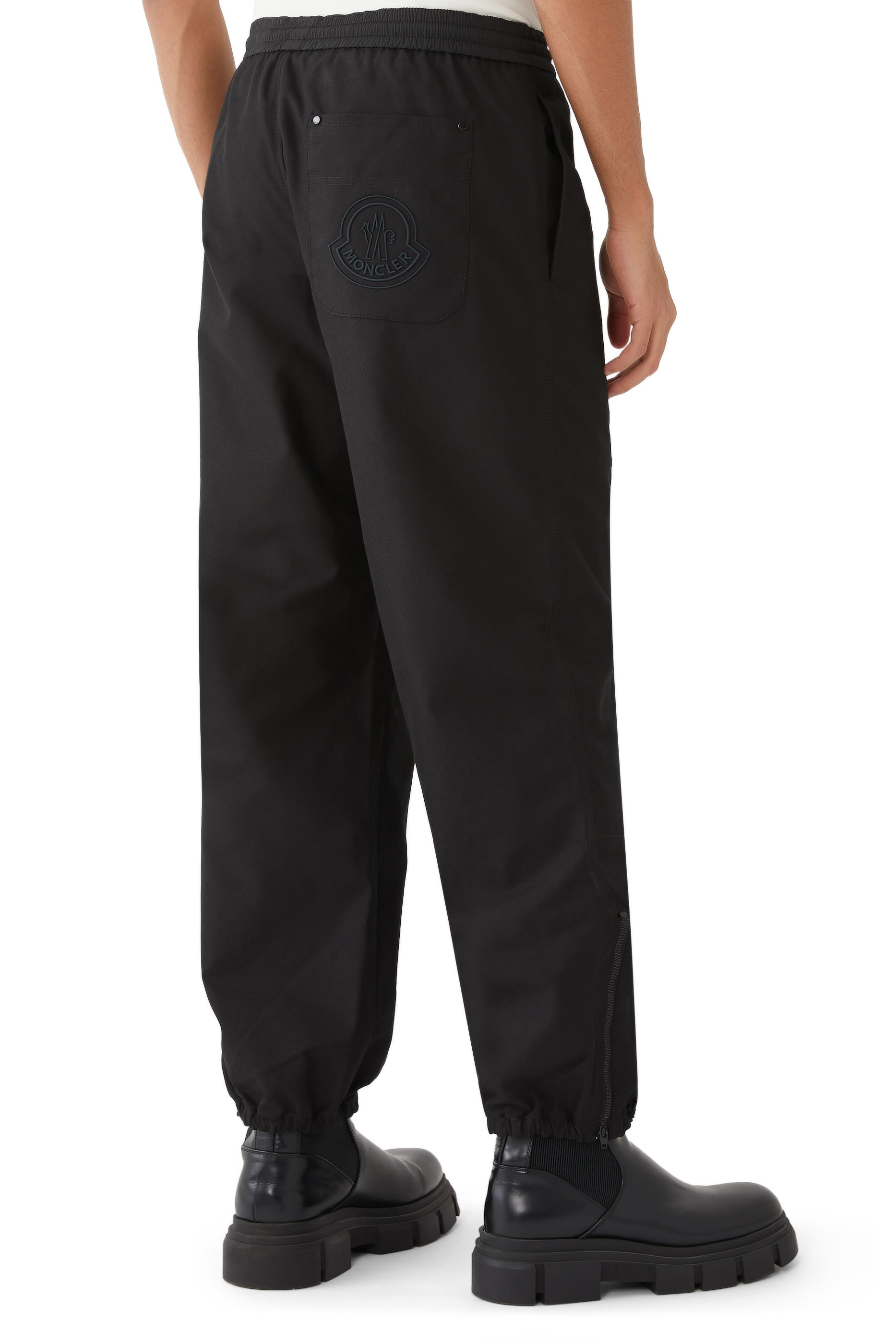 Embroidered Logo Cotton Jogging Trousers