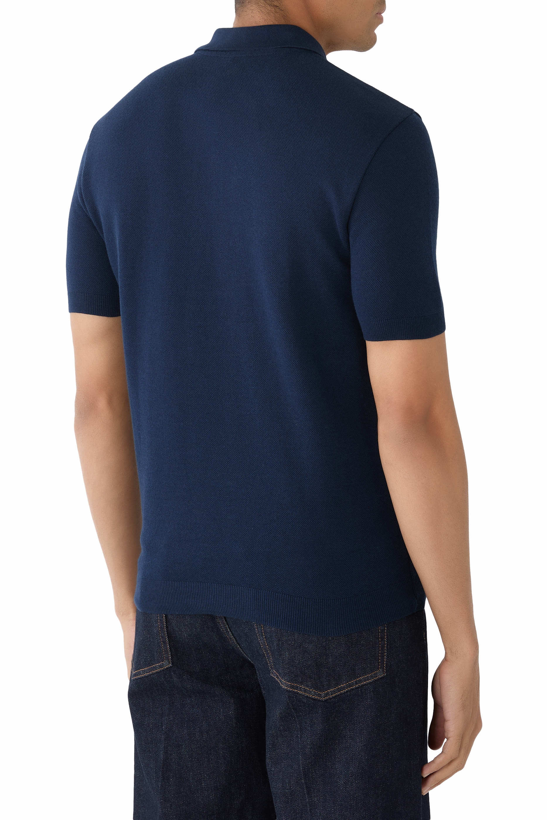 Eagle Club Logo Embroidery Piqu&eacute; Jersey Polo Shirt