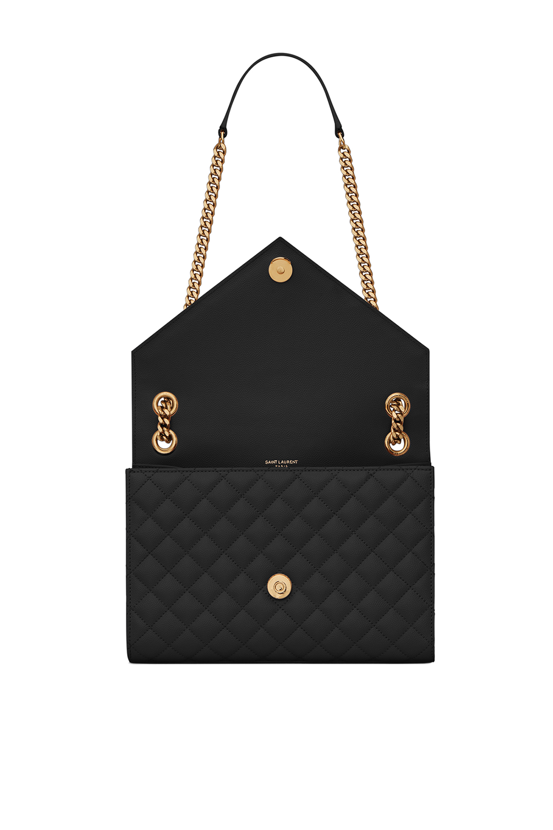 Envelope Medium Bag in Mix Matelass&eacute; Grain de Poudre Embossed Leather