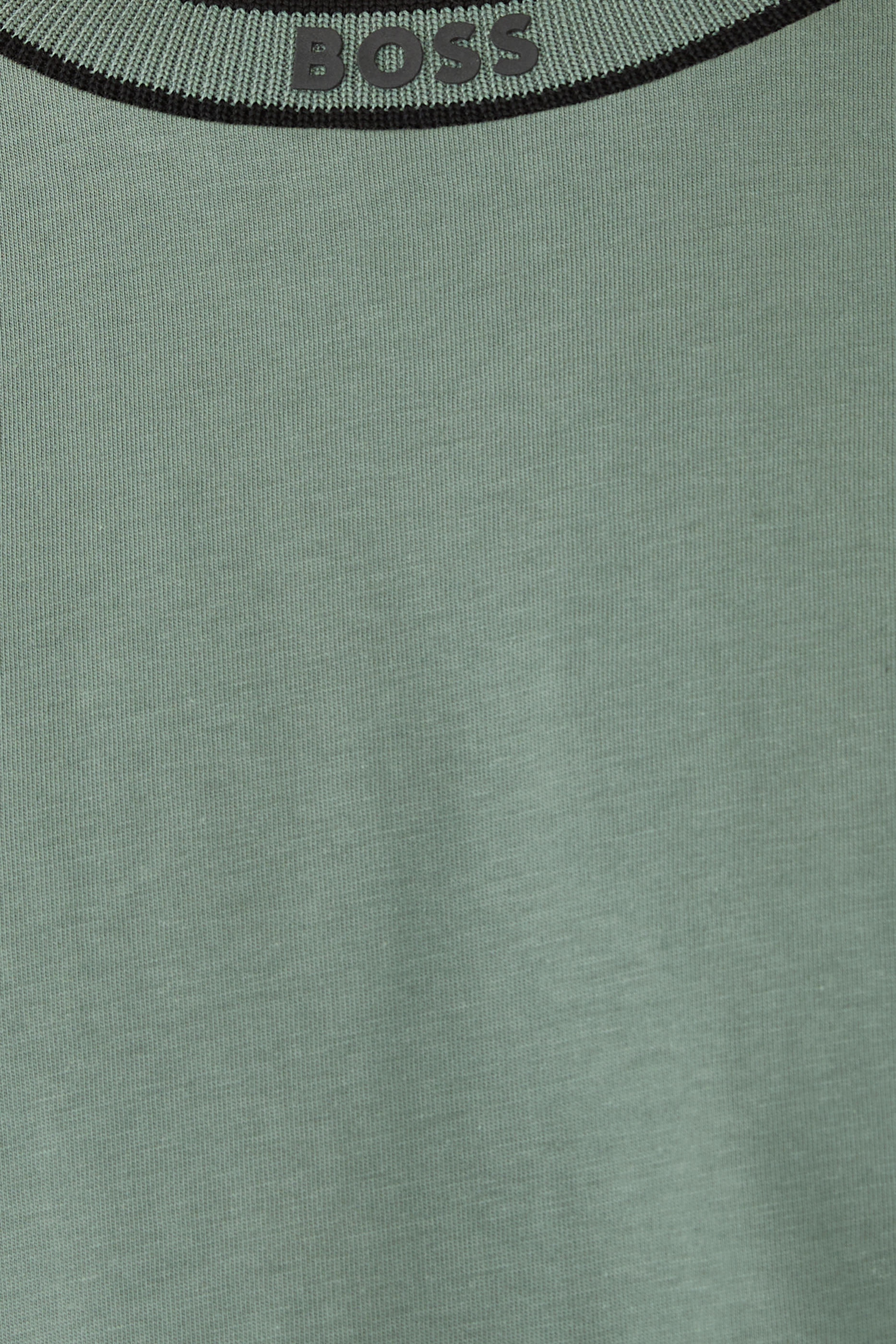 Logo Stripe Collar T-Shirt