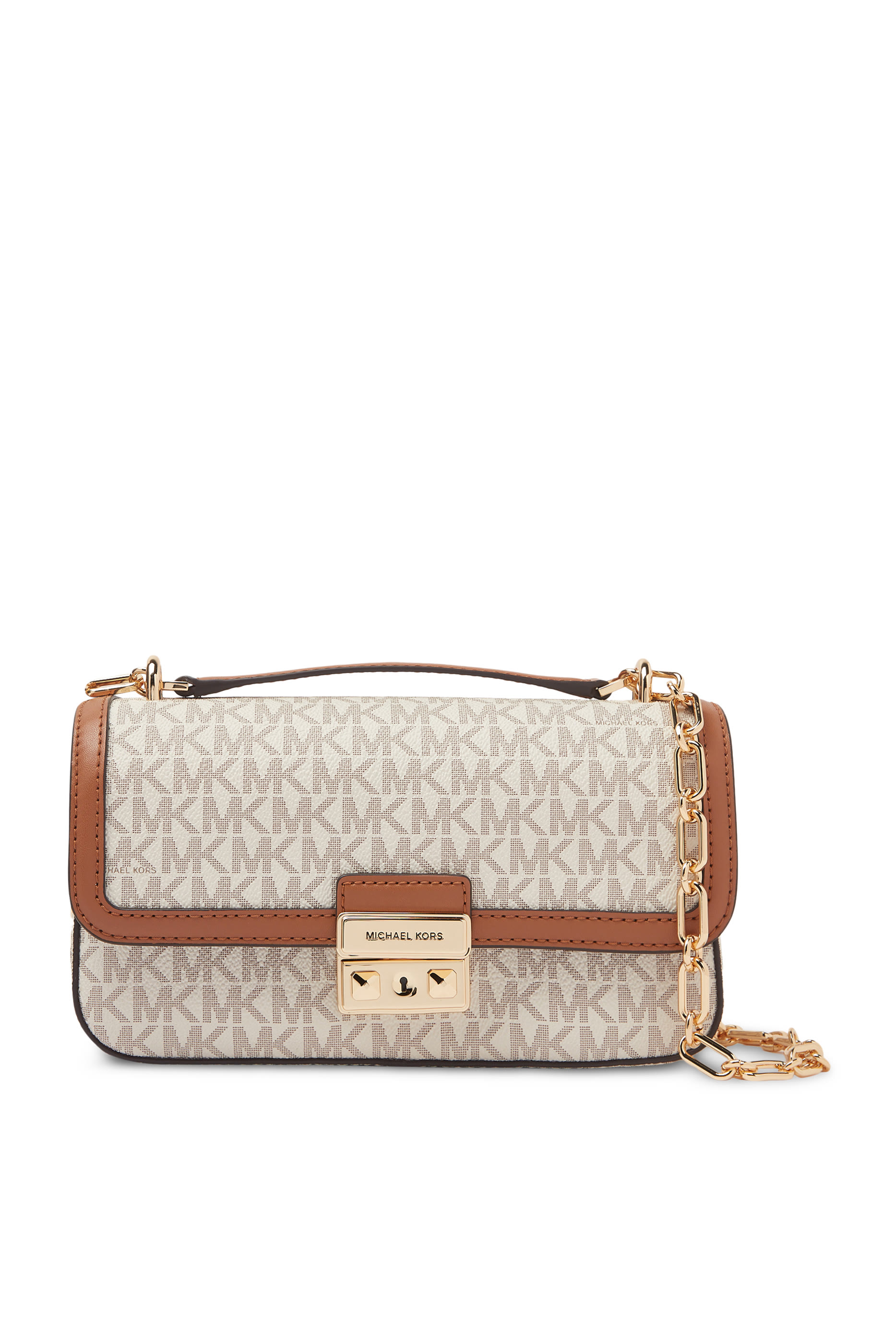 Tribeca Large Signature Logo Convertible Crossbody Bag
